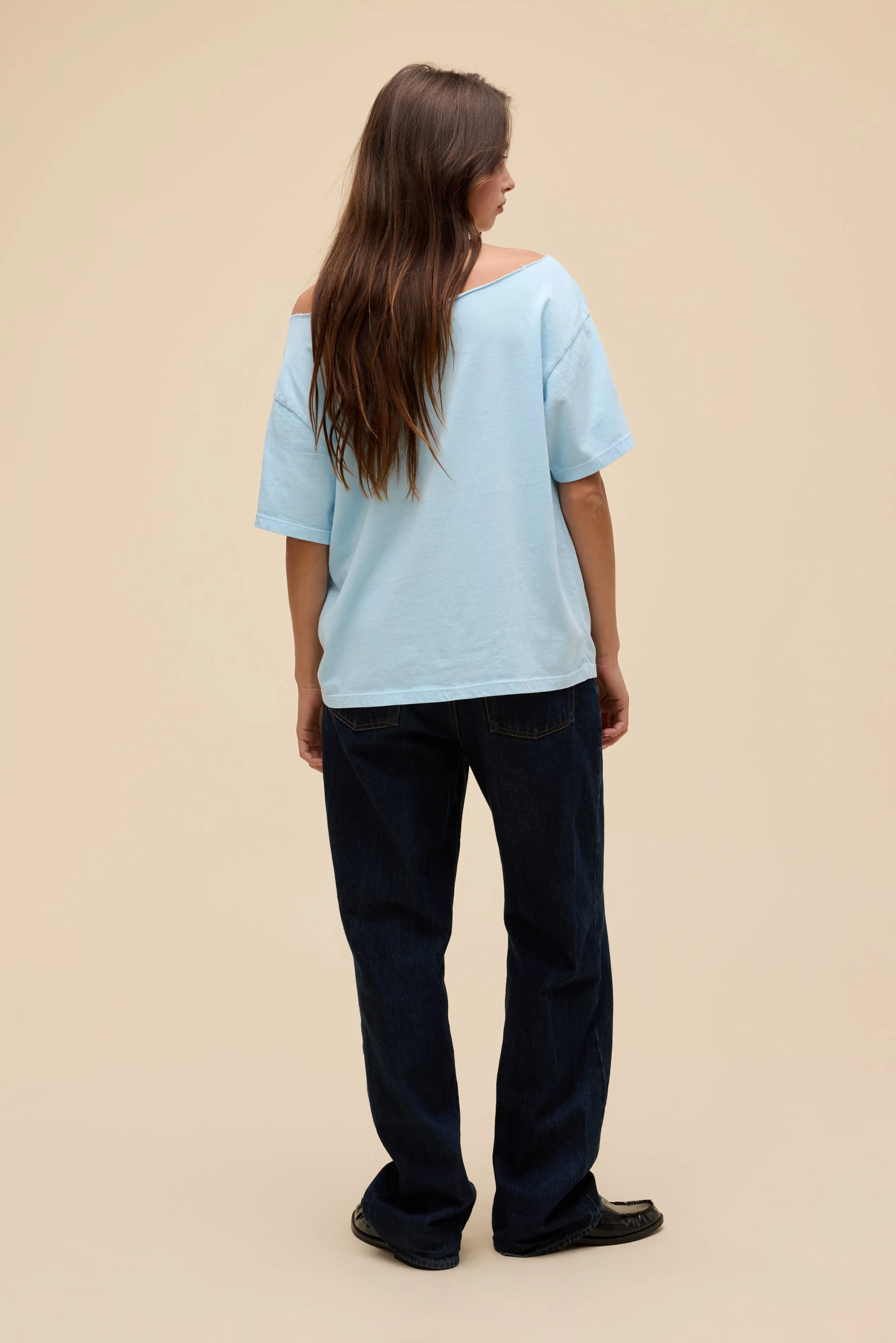 SOLID OFF-THE-SHOULDER TEE sold by Daydreamer product image thumbnail 5