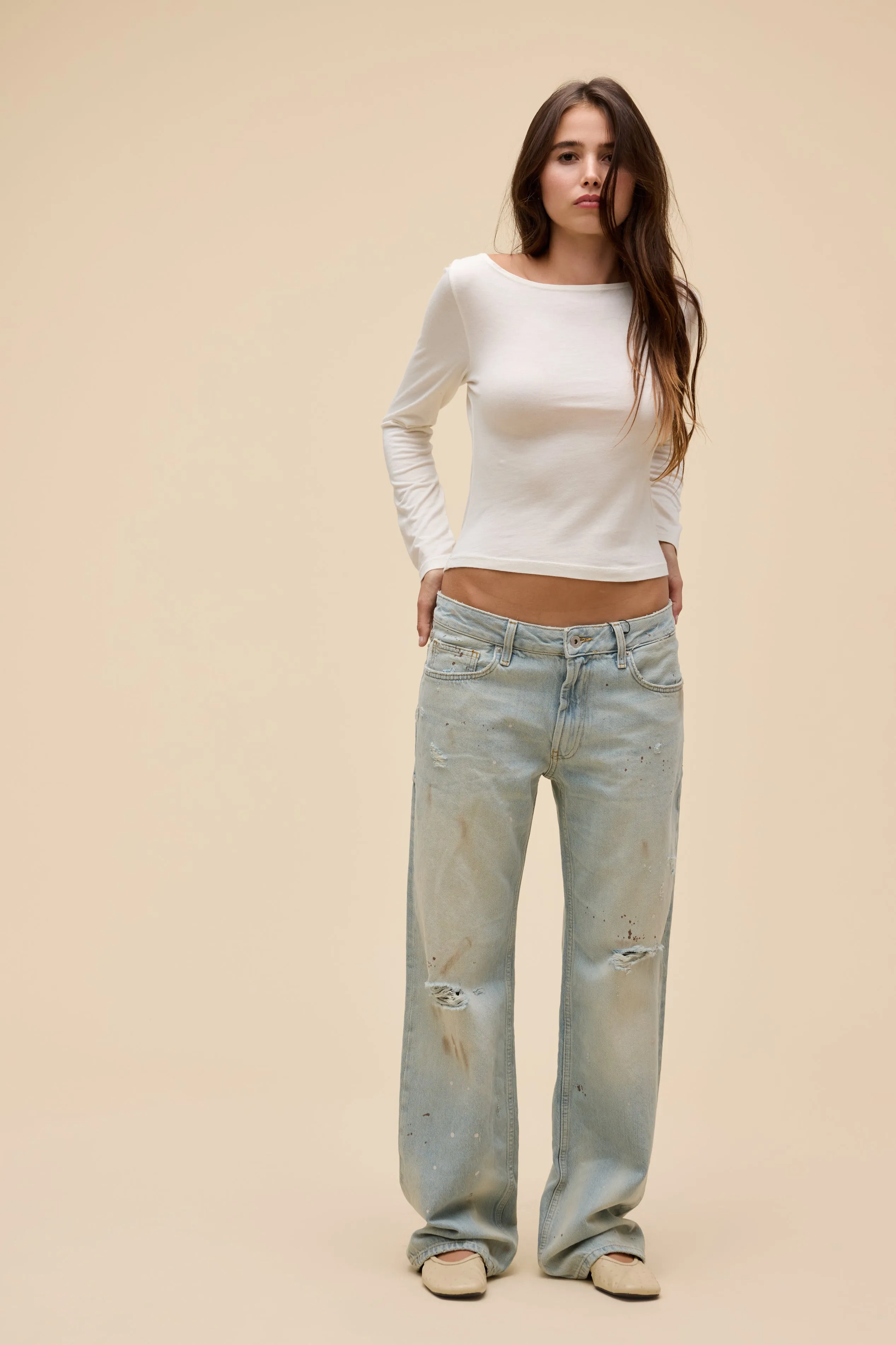 SOLID BOATNECK LONG SLEEVE sold by Daydreamer product image thumbnail 2