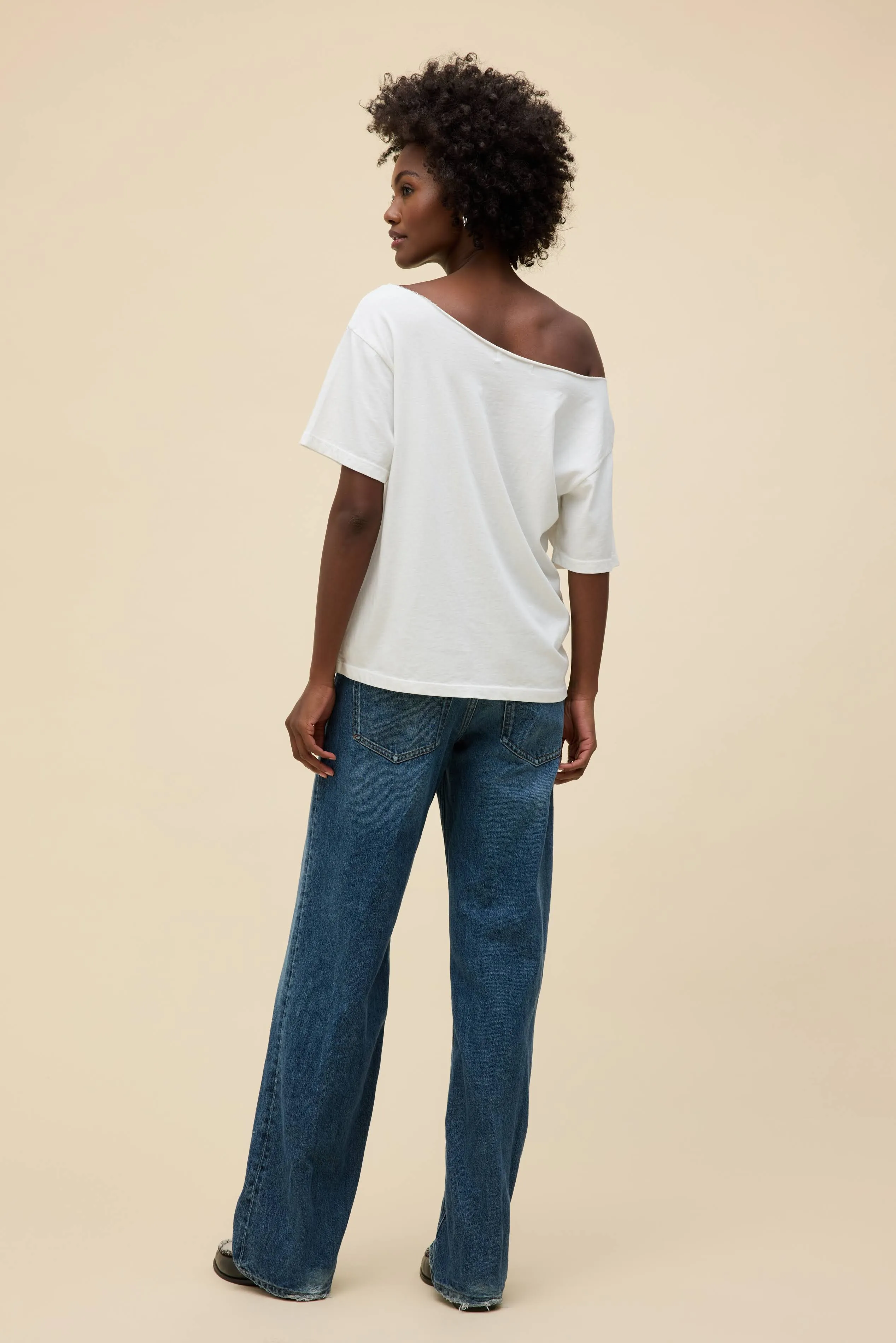 SOLID OFF-THE-SHOULDER TEE sold by Daydreamer product image thumbnail 4