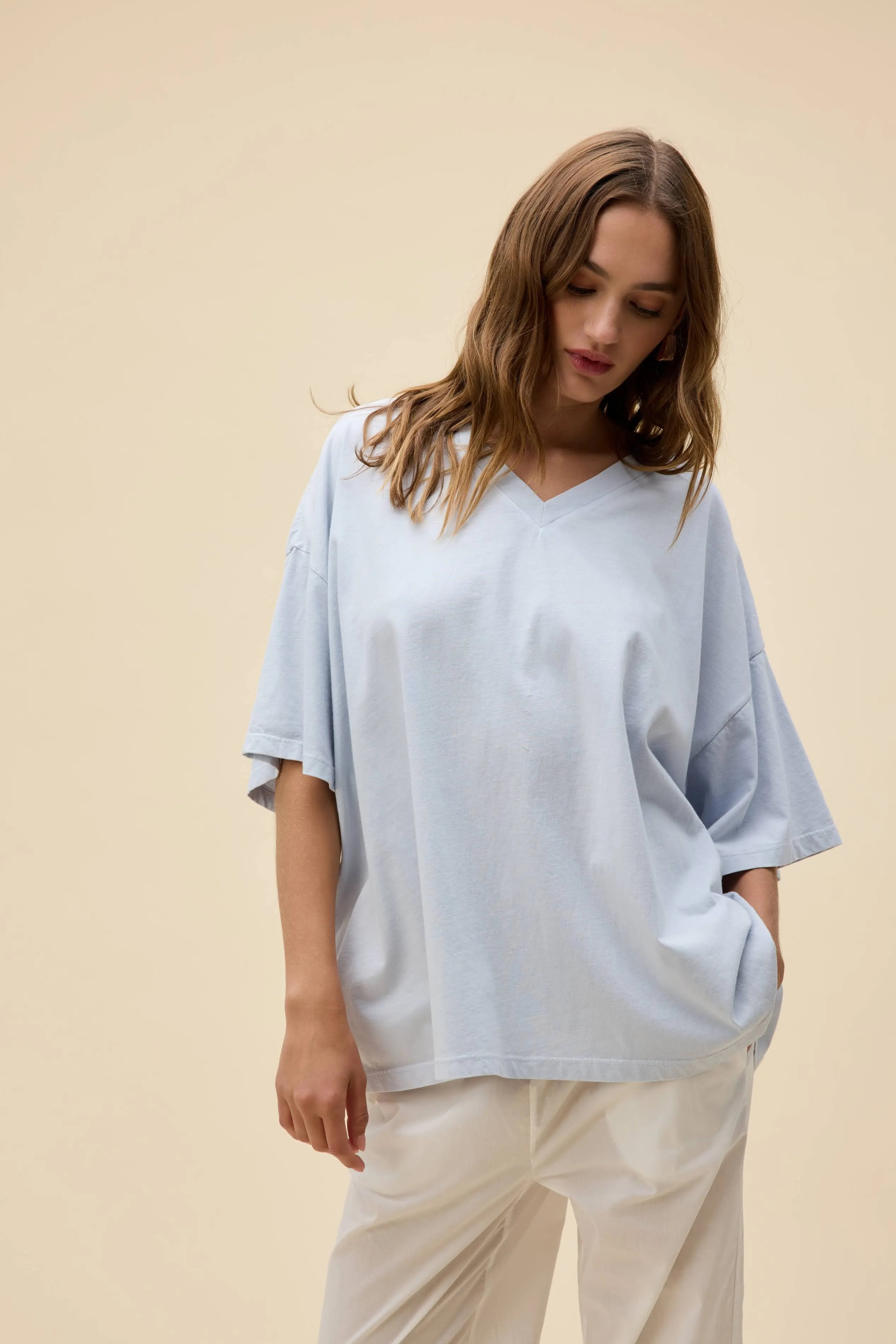 SOLID OS V-NECK TEE sold by Daydreamer product image thumbnail 2