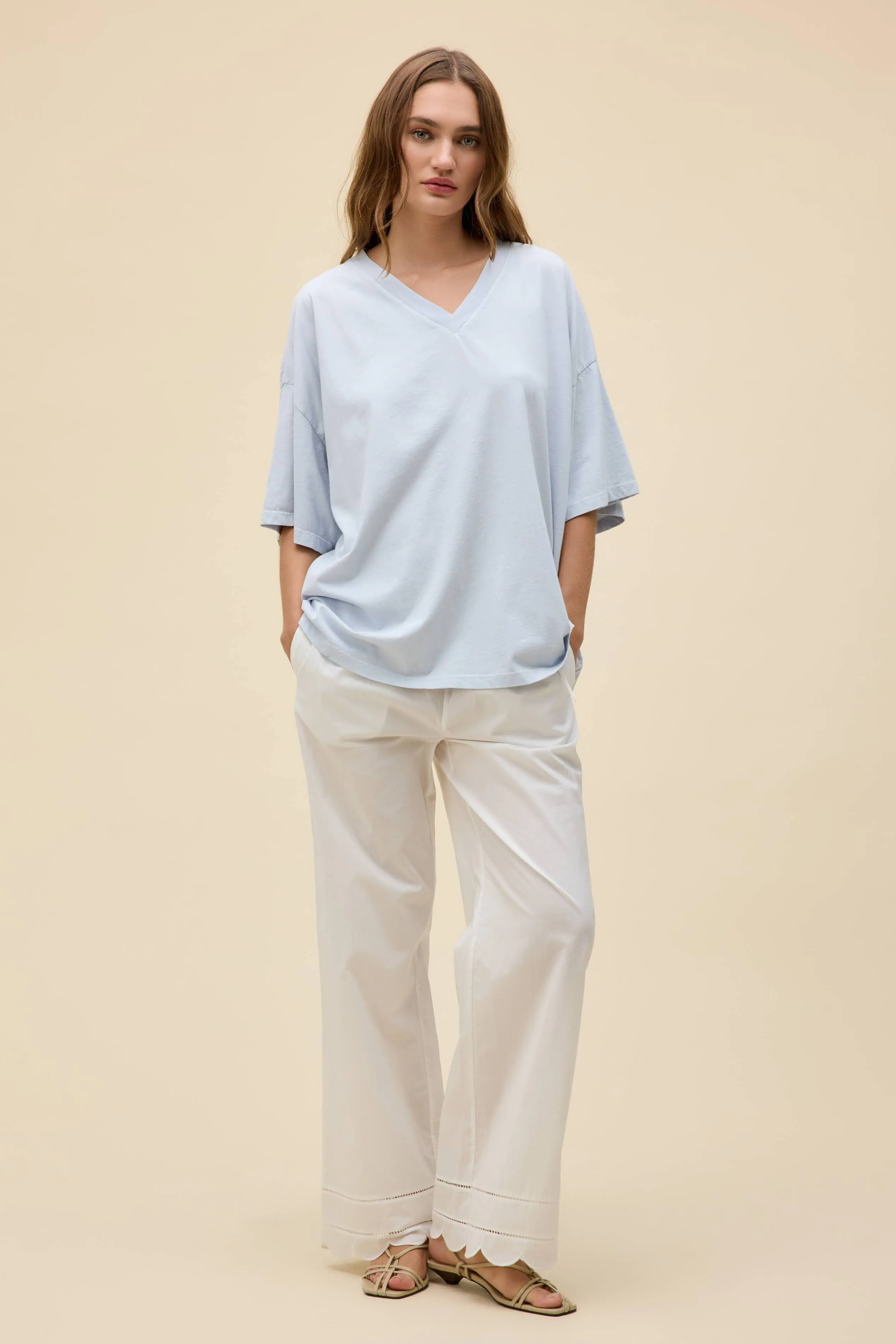 SOLID OS V-NECK TEE sold by Daydreamer