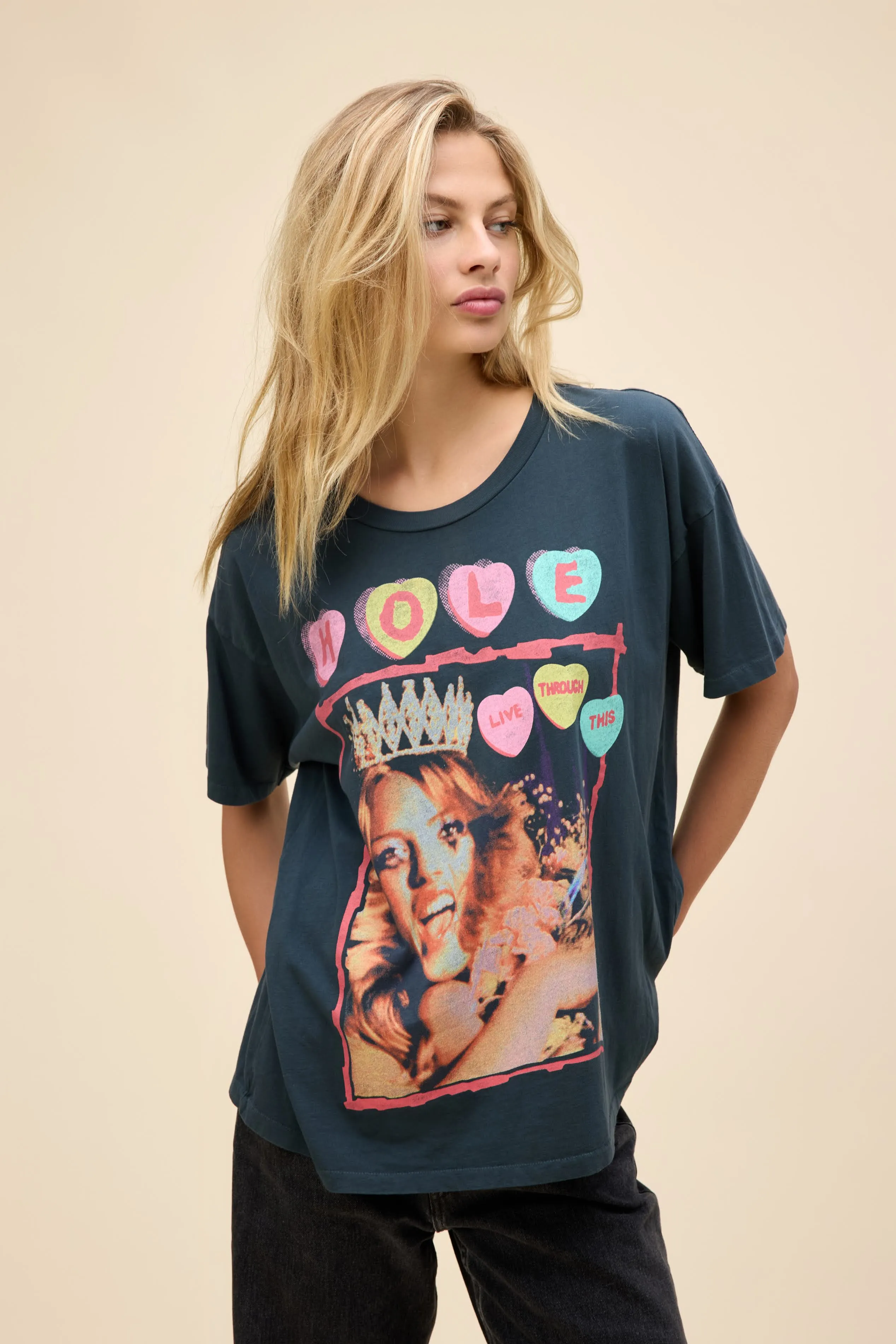 HOLE LIVE THROUGH THIS MERCH TEE sold by Daydreamer product image thumbnail 5