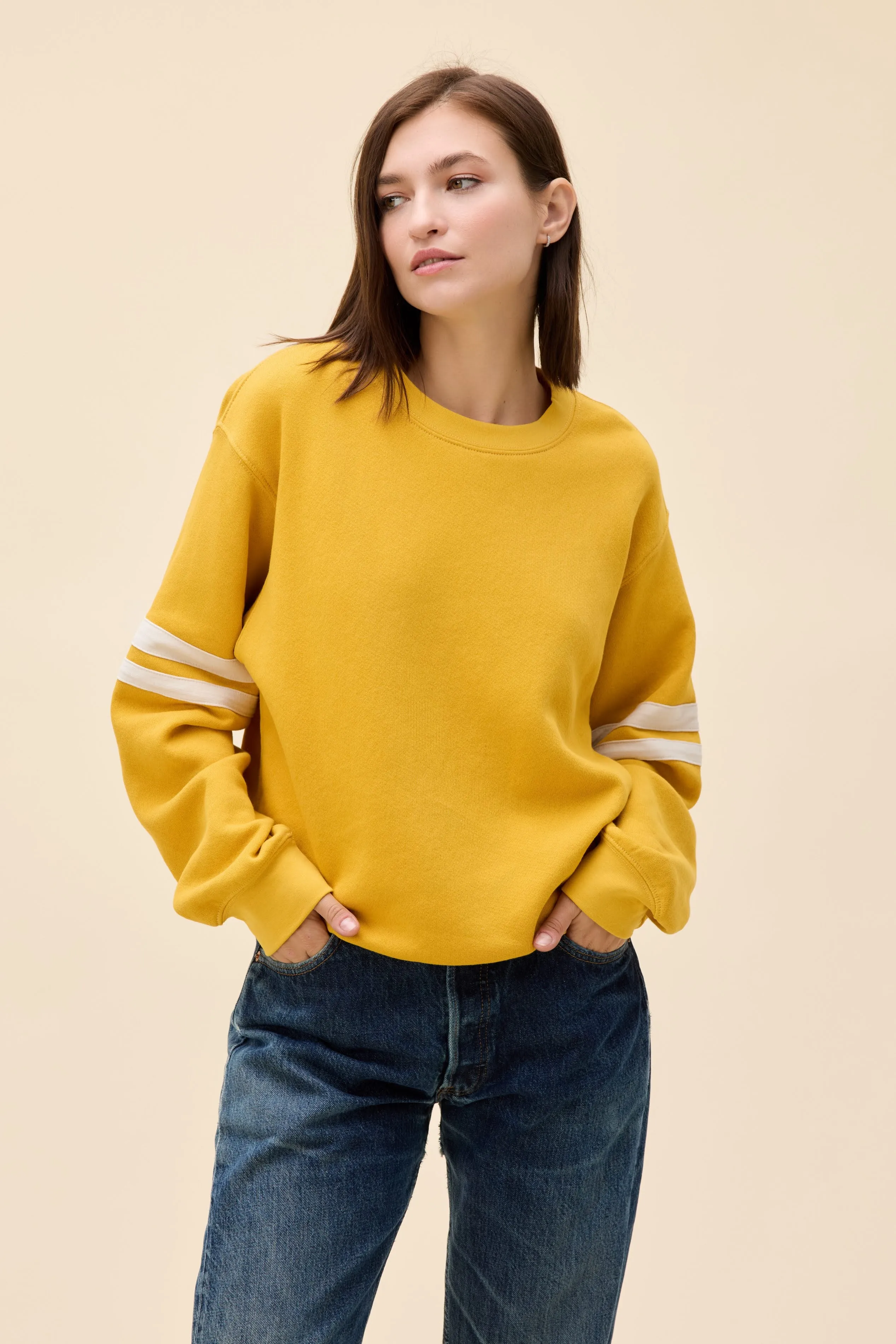 SOLID VARSITY SWEATSHIRT sold by Daydreamer