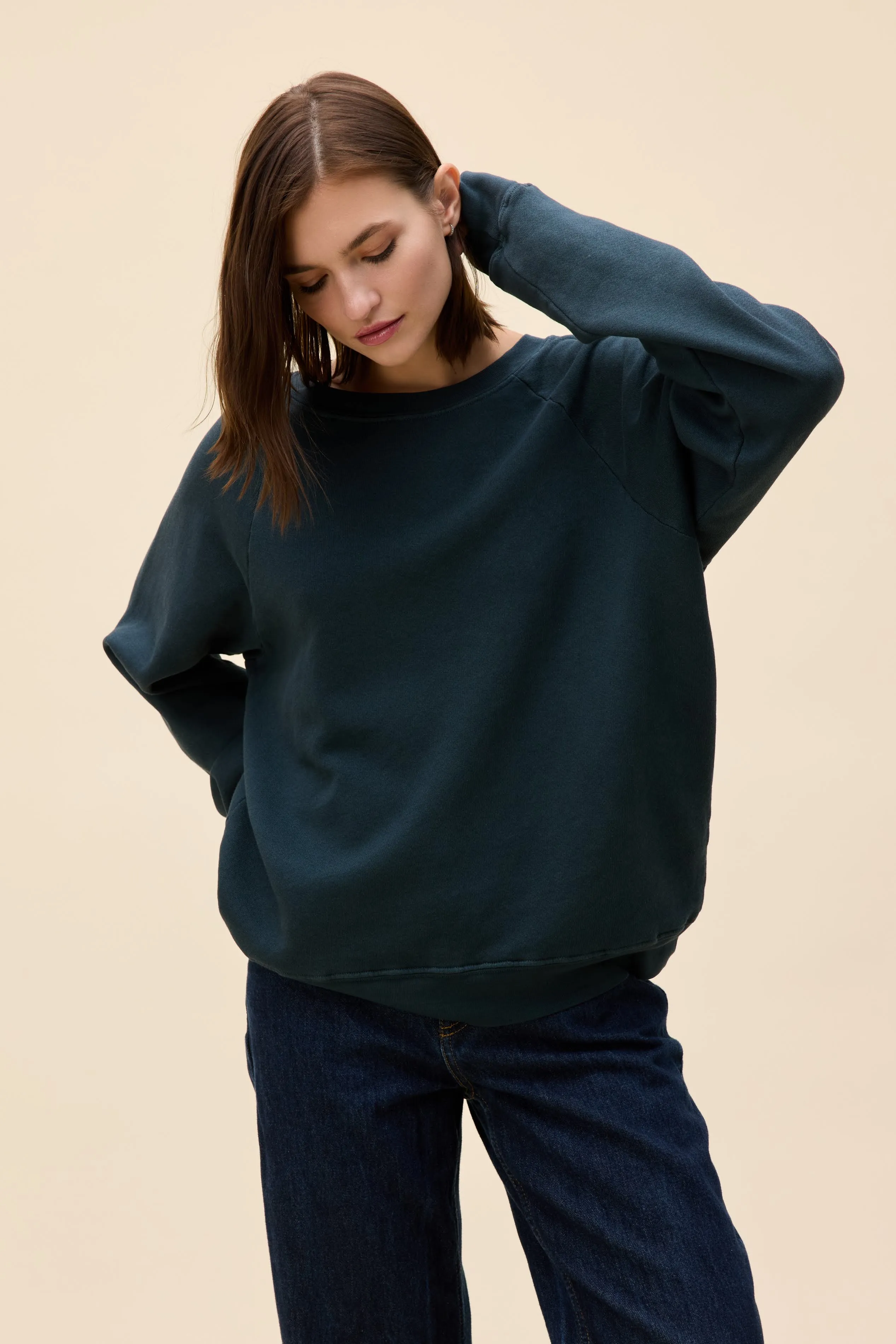 SOLID VINTAGE RAGLAN SWEATSHIRT sold by Daydreamer product image thumbnail 3