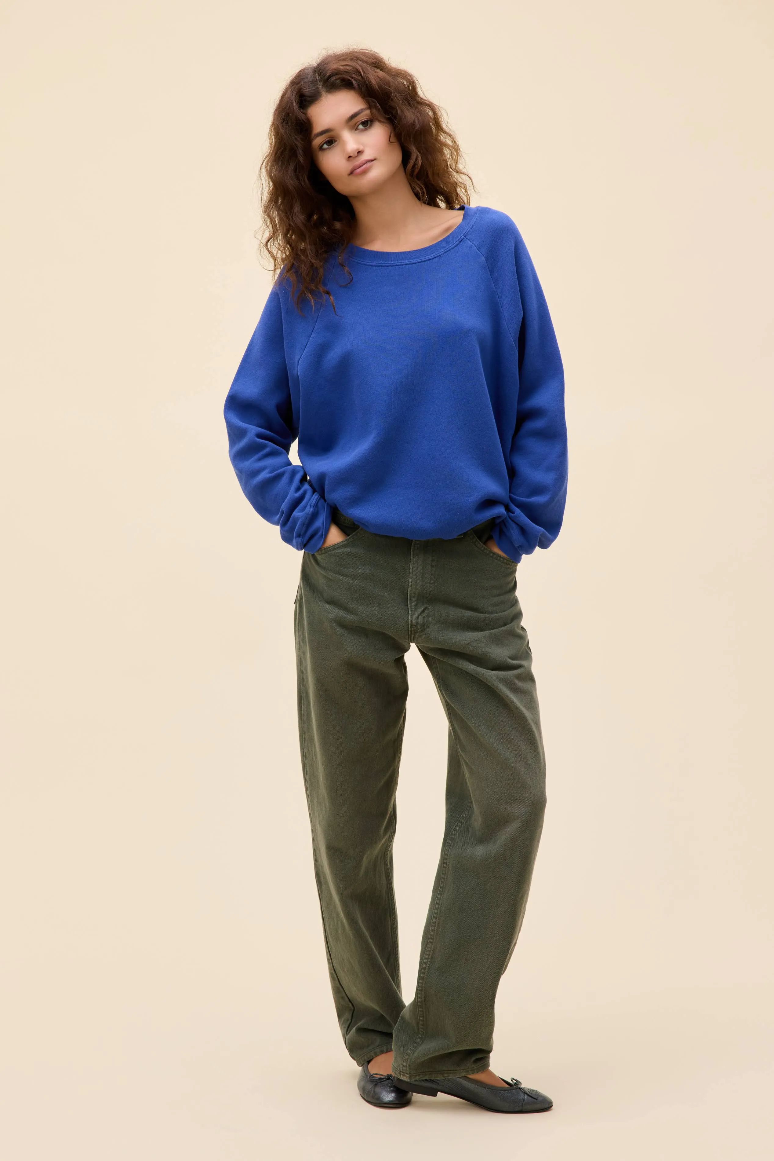 SOLID VINTAGE RAGLAN SWEATSHIRT sold by Daydreamer product image thumbnail 5