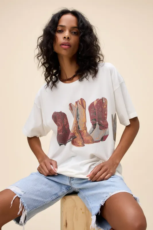 Kick Off Your Boots Merch Tee sold by Daydreamer