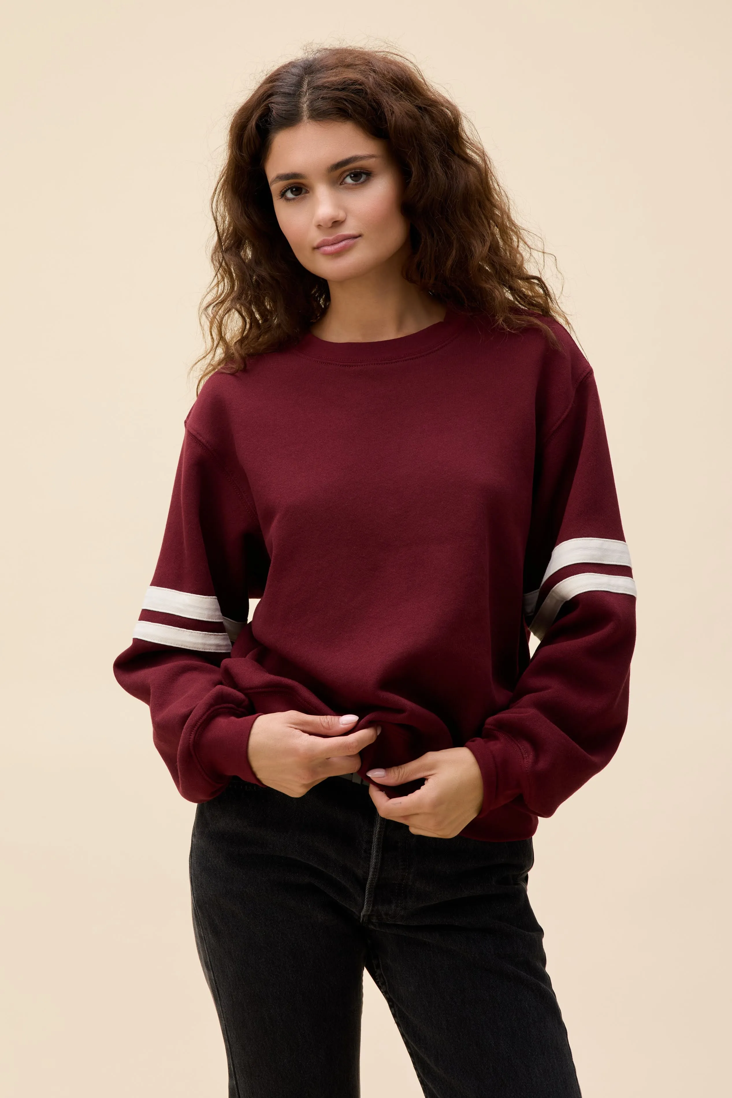 Solid Varsity Sweatshirt sold by Daydreamer