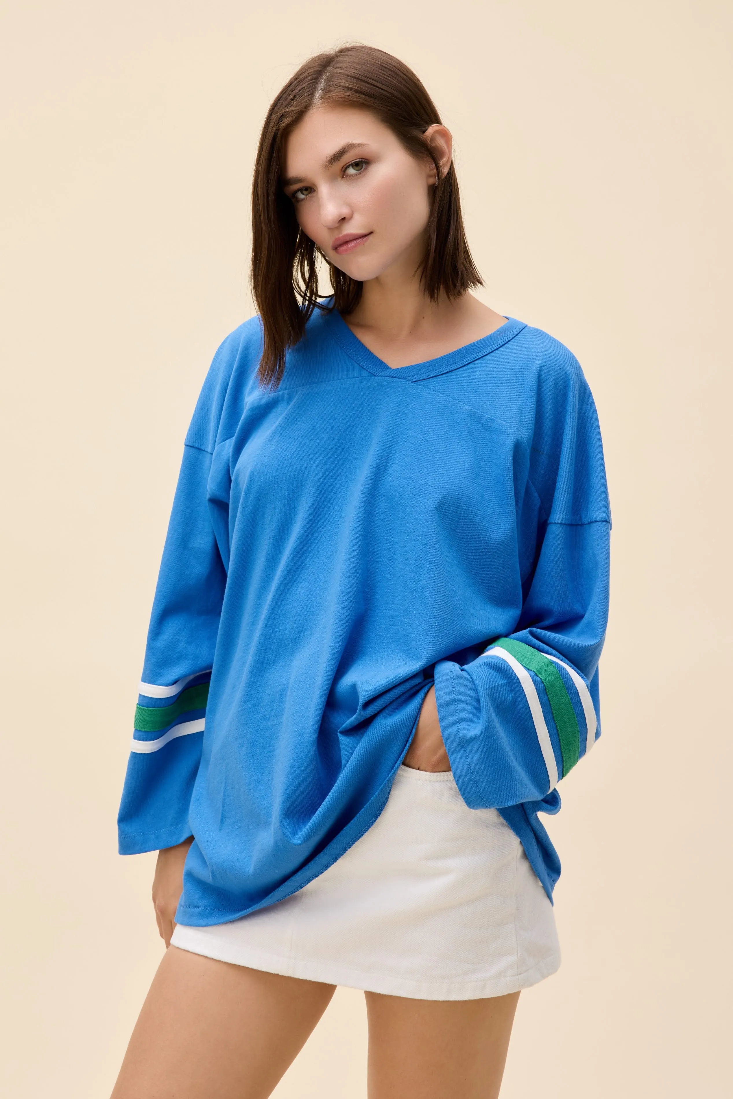 Solid Hockey Jersey Long Sleeve sold by Daydreamer