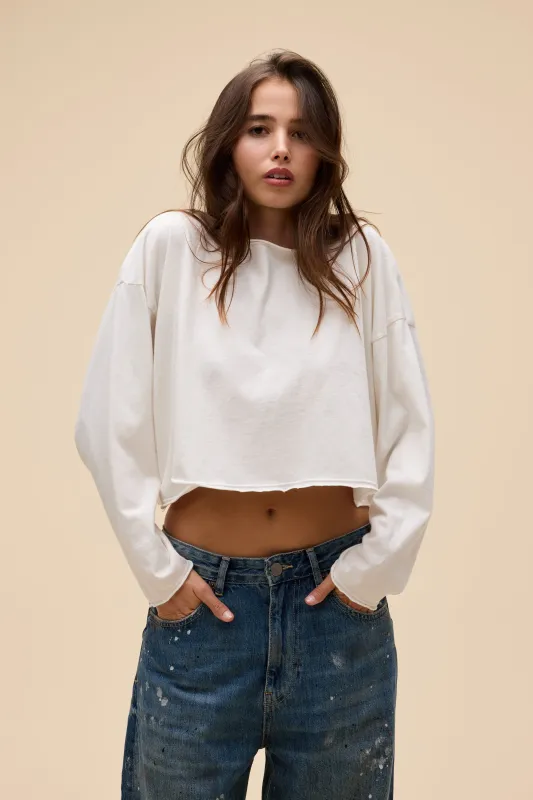 Solid Off-The-Shoulder Long Sleeve made by Daydreamer