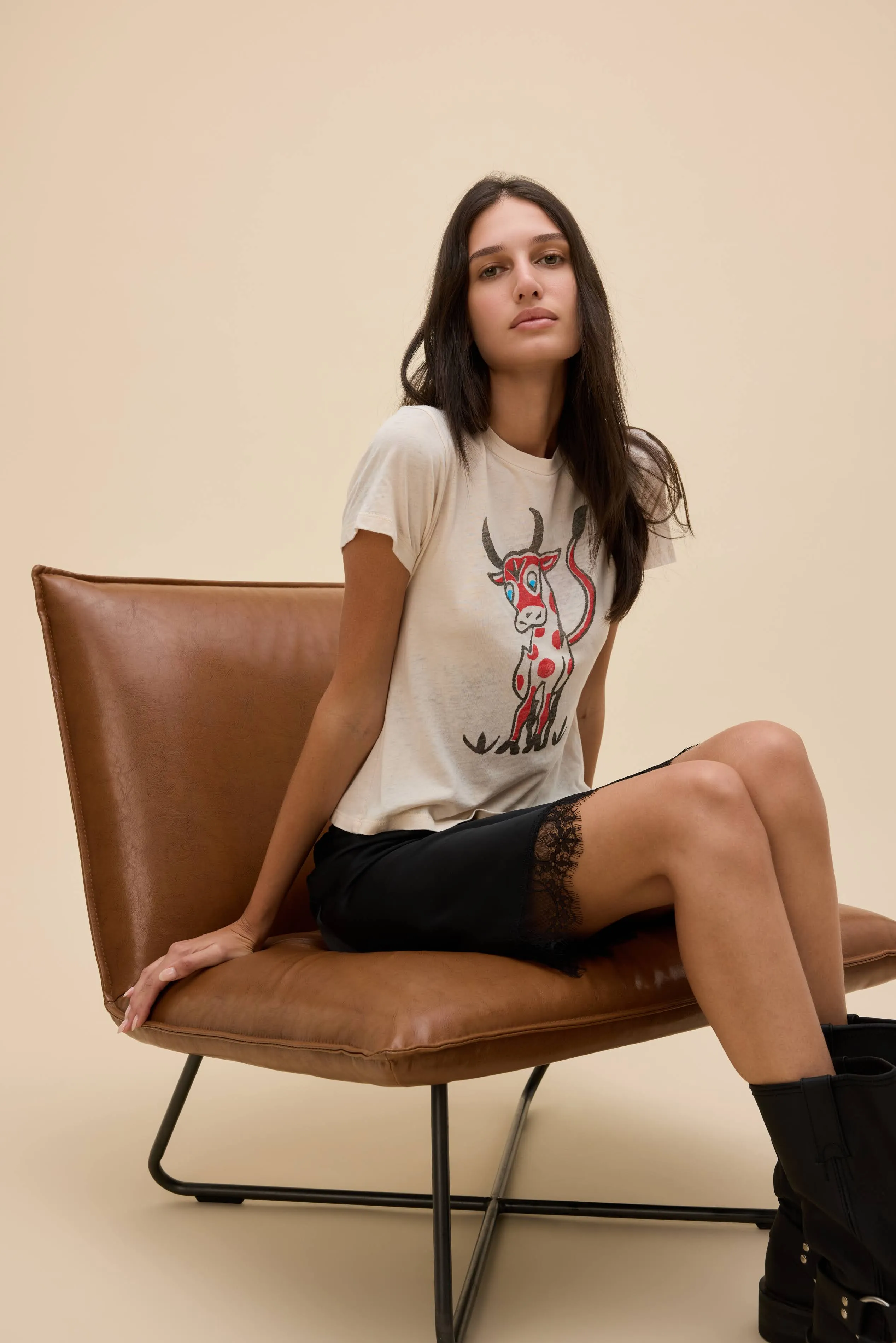Bull Butterfly Burnout Vintage Tee sold by Daydreamer