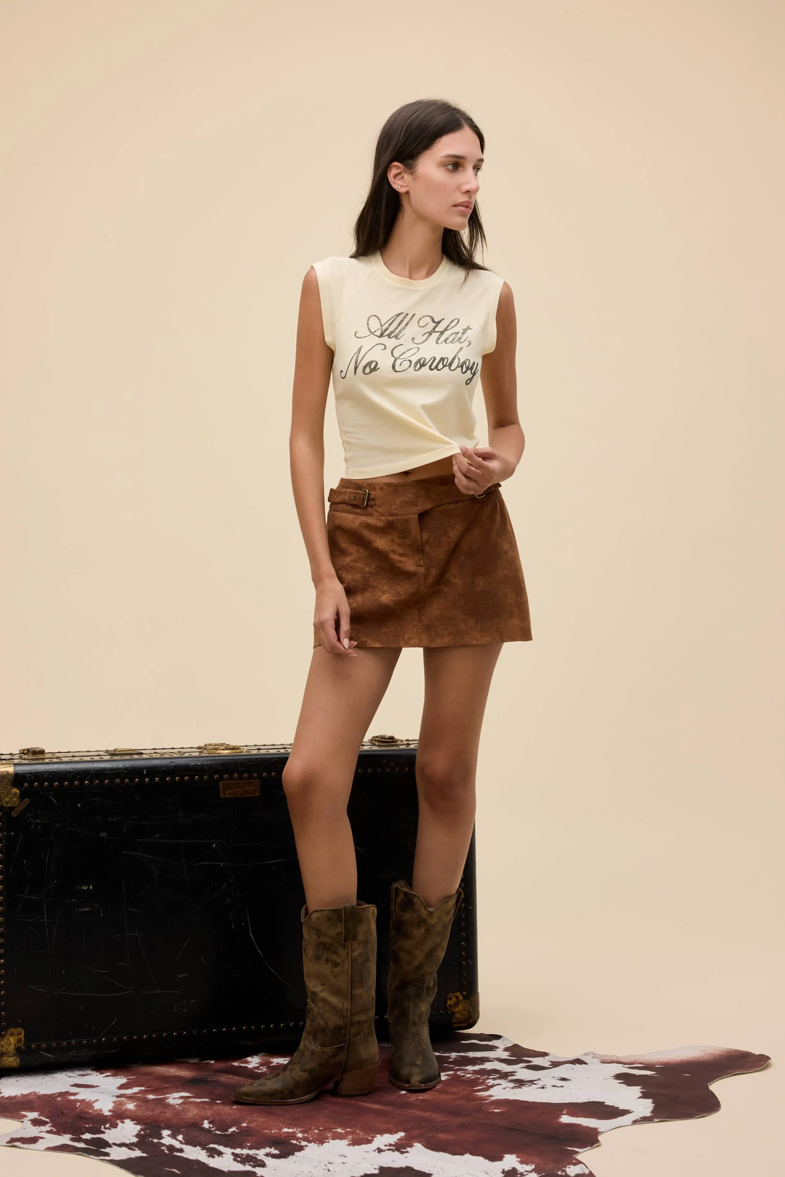 All Hat No Cowboy Raglan Tank sold by Daydreamer product image thumbnail 3