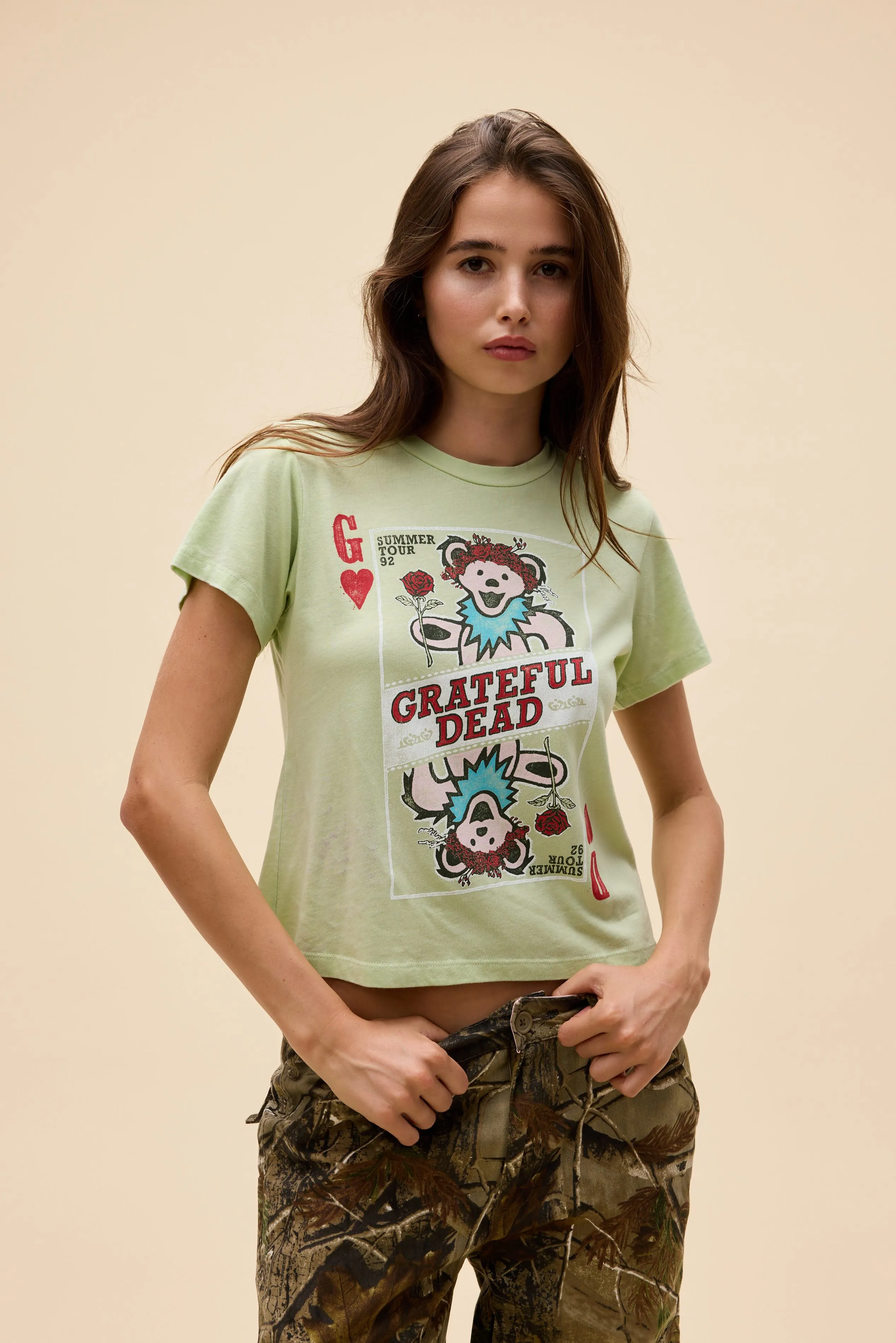 Grateful Dead Playing Card Burnout Vintage Tee sold by Daydreamer product image thumbnail 5