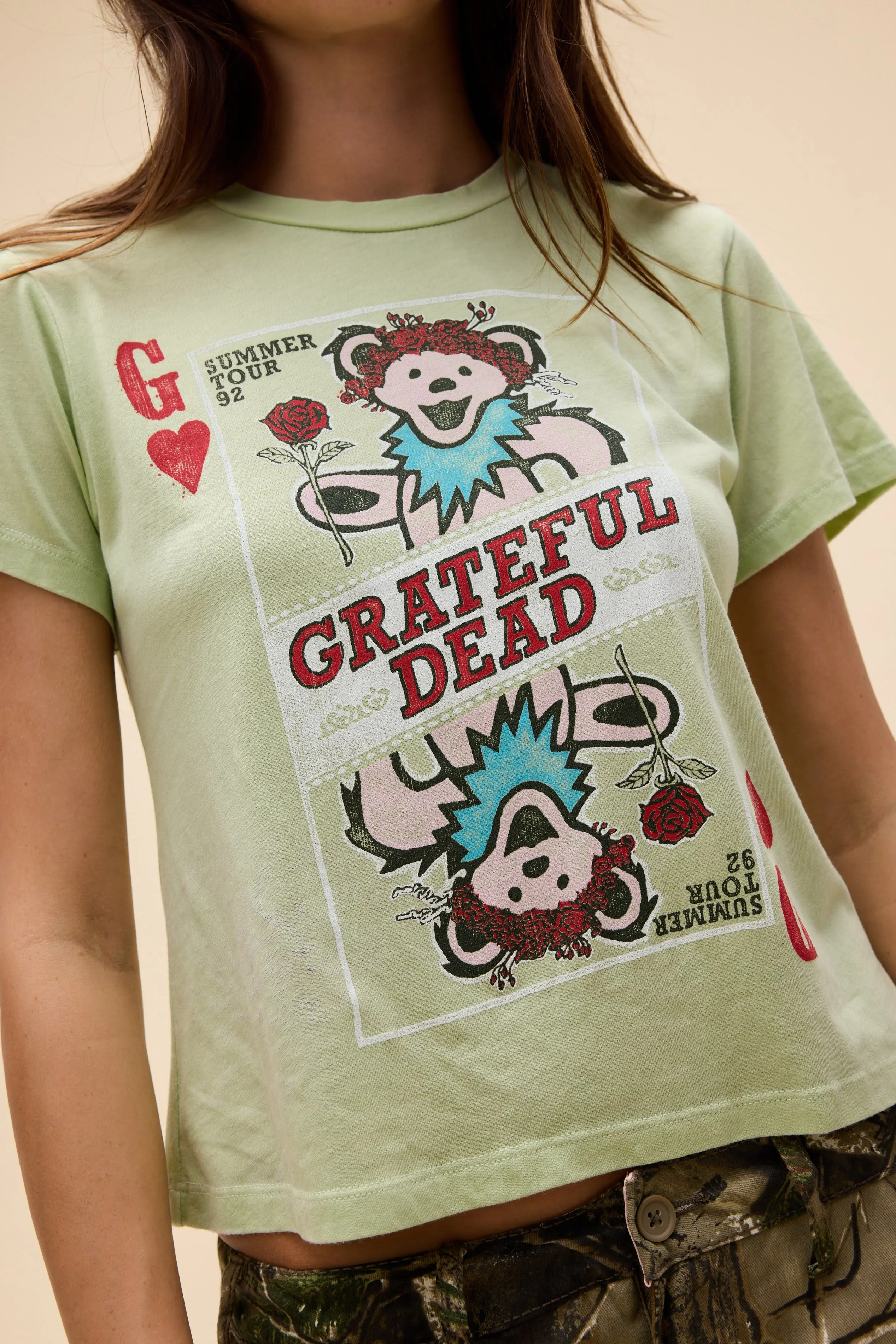 Grateful Dead Playing Card Burnout Vintage Tee sold by Daydreamer product image thumbnail 2