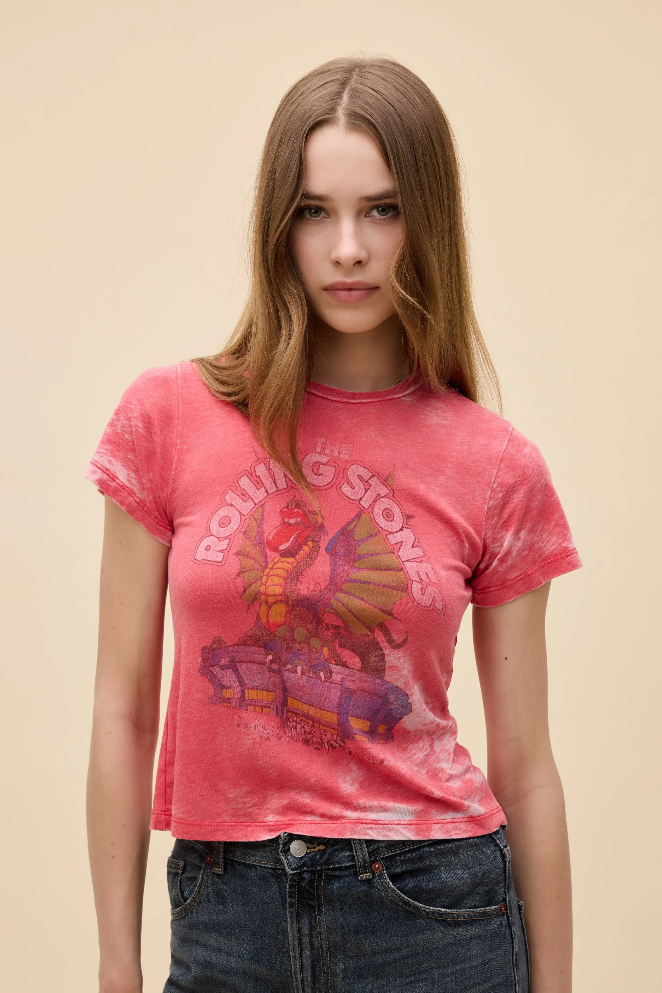 Rolling Stones Dragon Burnout Vintage Tee sold by Daydreamer