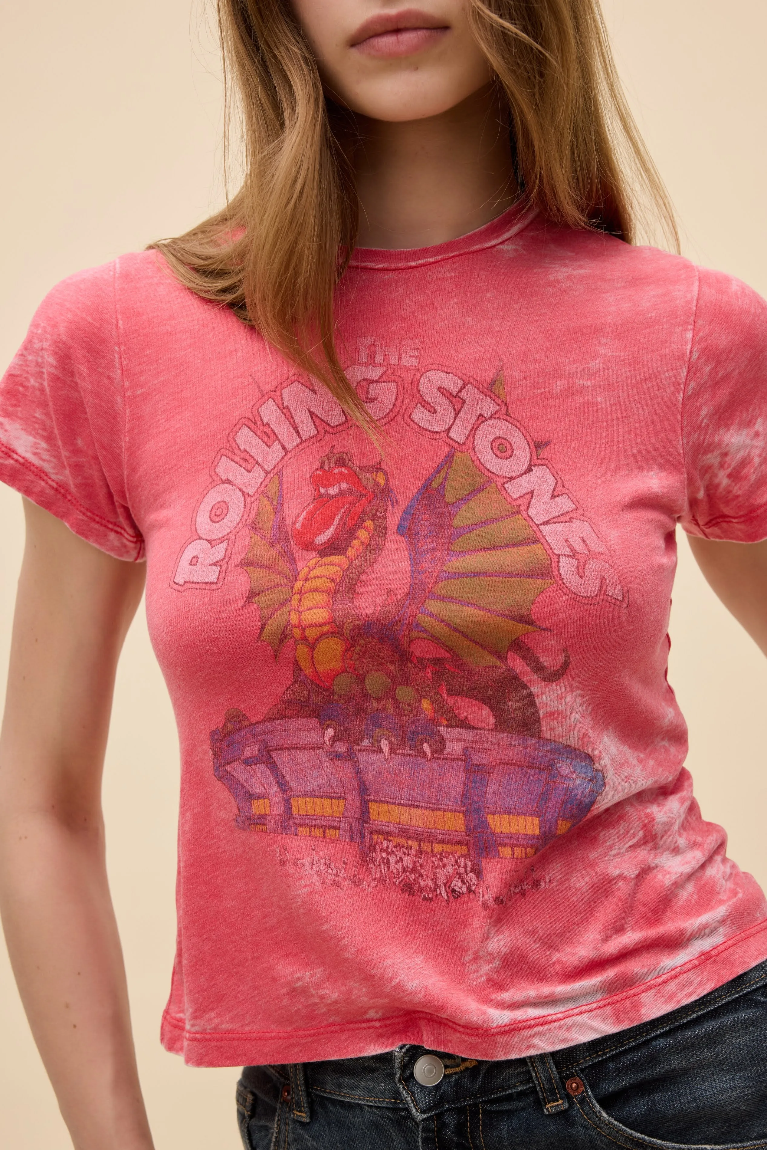Rolling Stones Dragon Burnout Vintage Tee sold by Daydreamer product image thumbnail 2