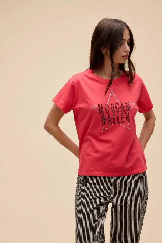 Morgan Wallen Rhinestone Star Solo Tee made by Daydreamer
