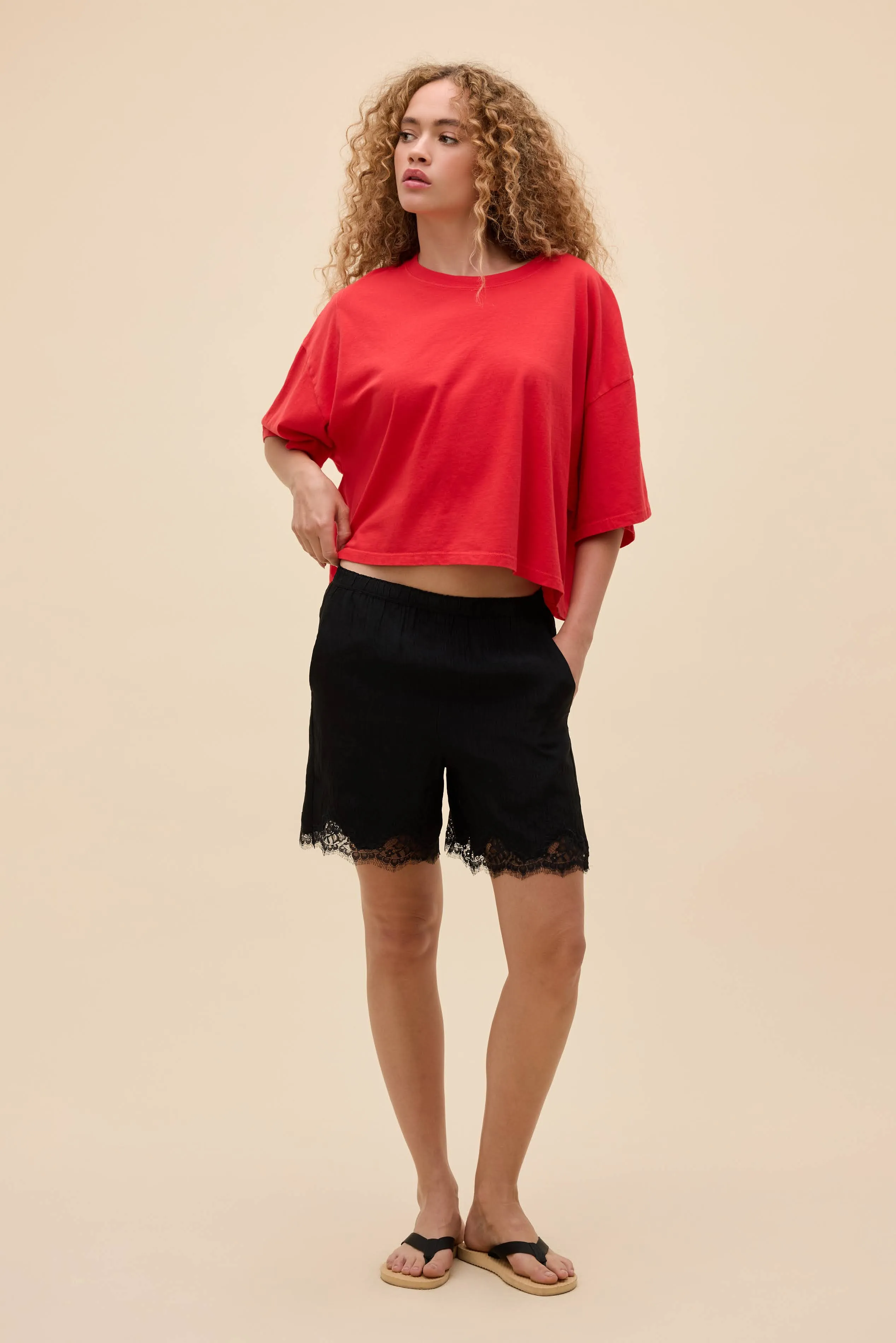 Solid Cropped OS Tee sold by Daydreamer product image thumbnail 2