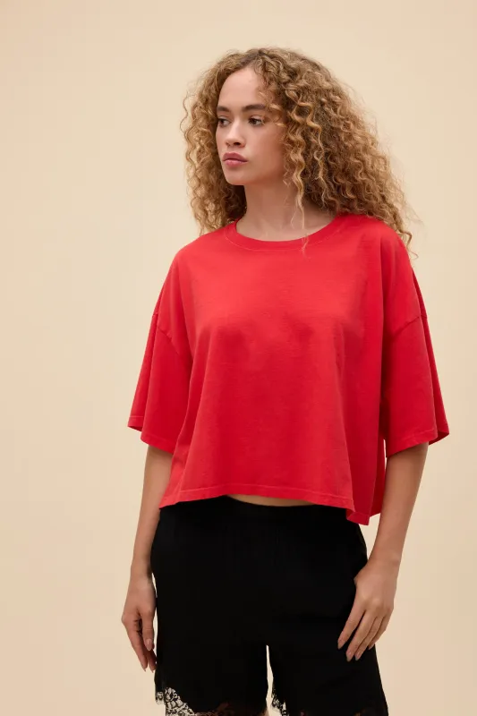 Solid Cropped OS Tee made by Daydreamer