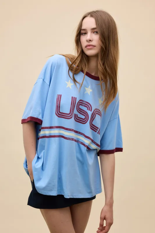USA World Cup OS Ringer Tee made by Daydreamer