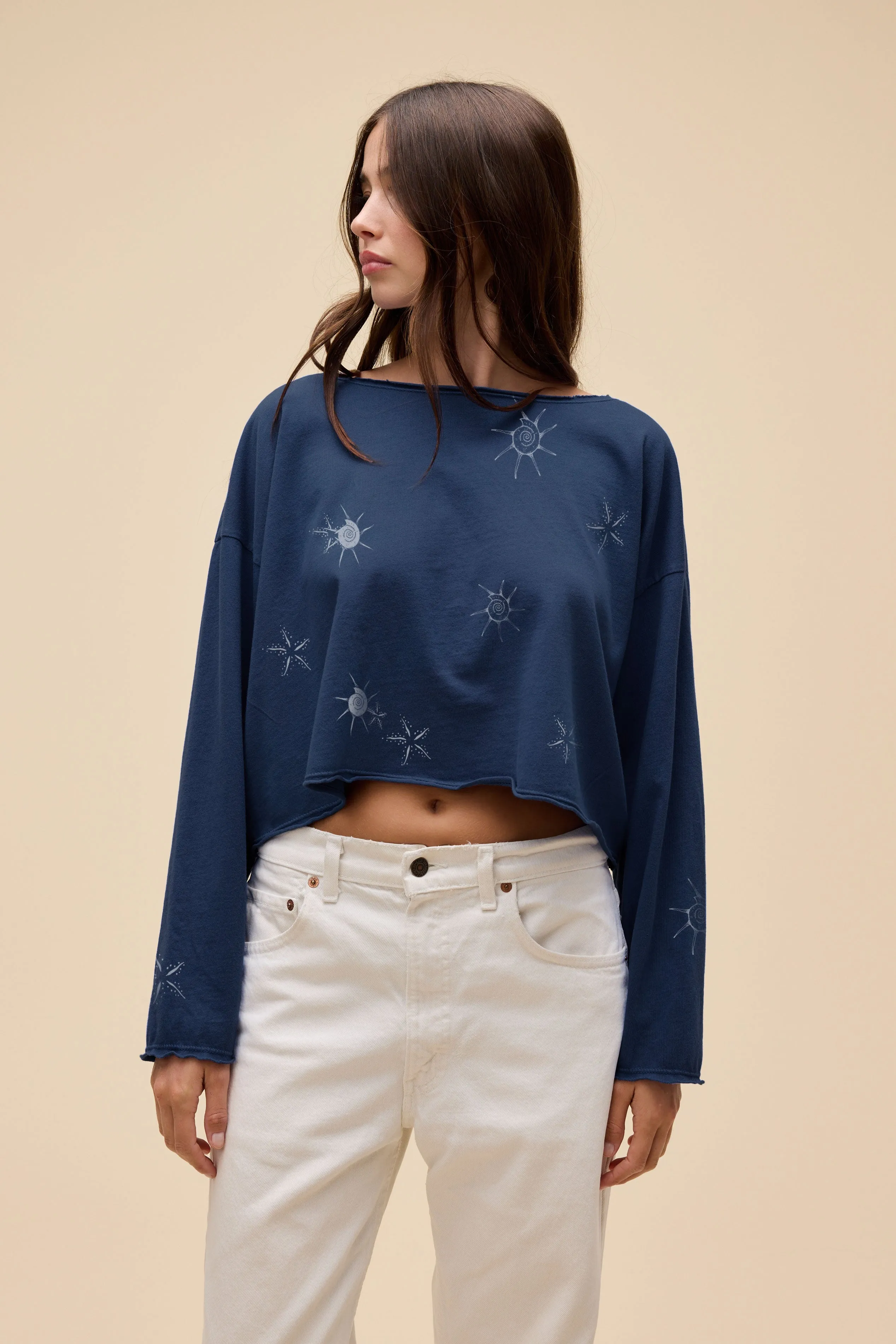 Bleach Starfish Off-The-Shoulder Long Sleeve sold by Daydreamer