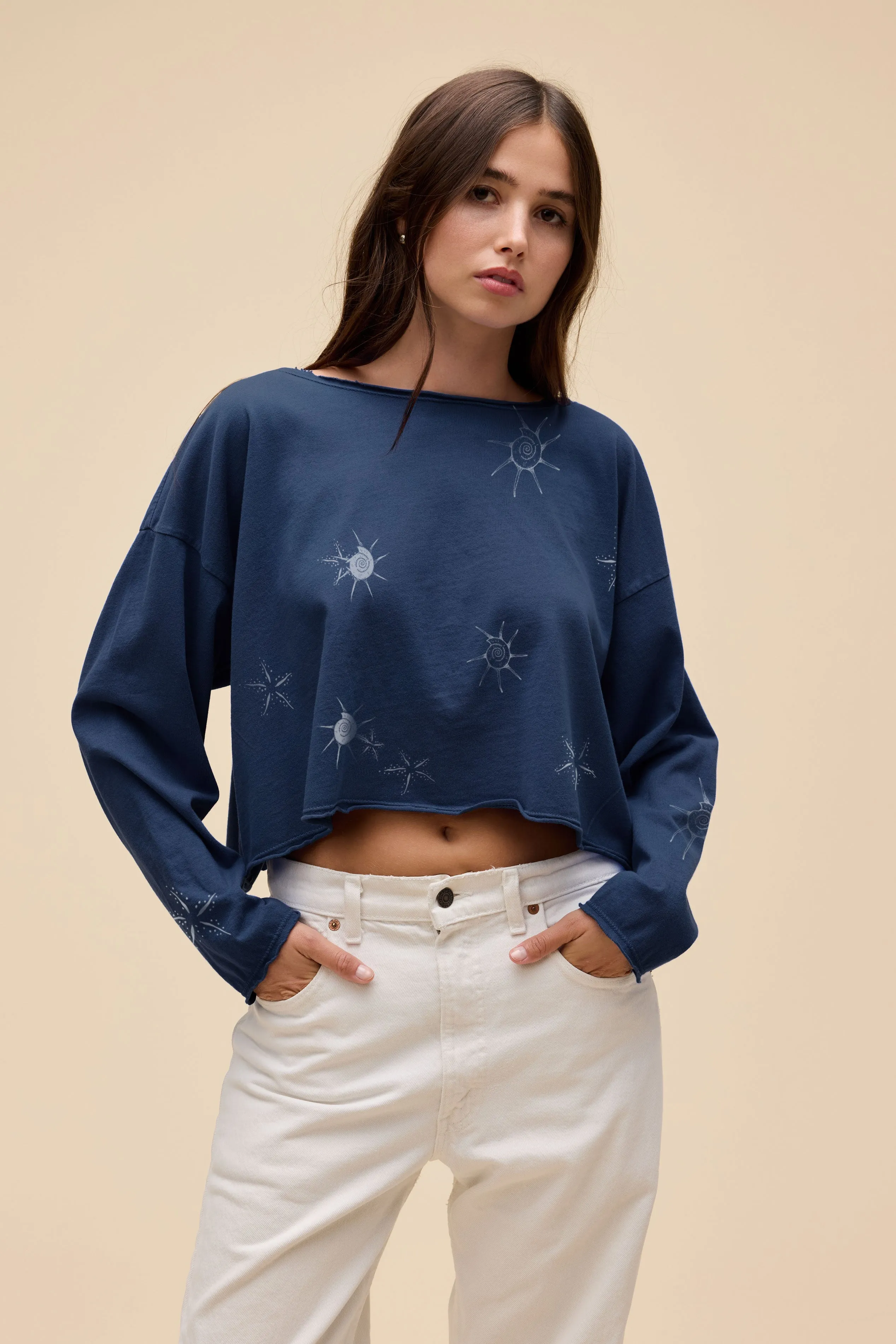 Bleach Starfish Off-The-Shoulder Long Sleeve sold by Daydreamer product image thumbnail 3