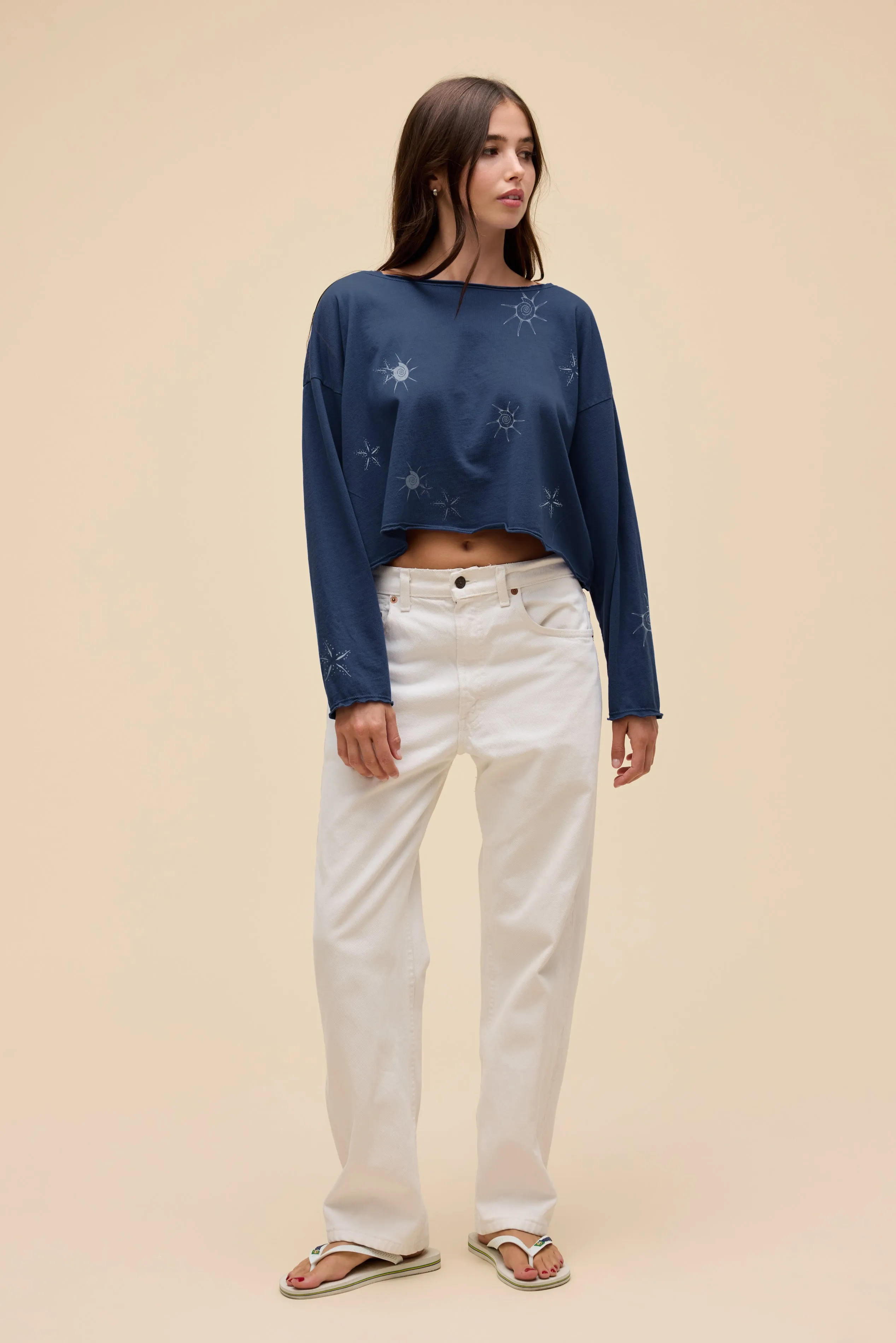 Bleach Starfish Off-The-Shoulder Long Sleeve sold by Daydreamer product image thumbnail 5