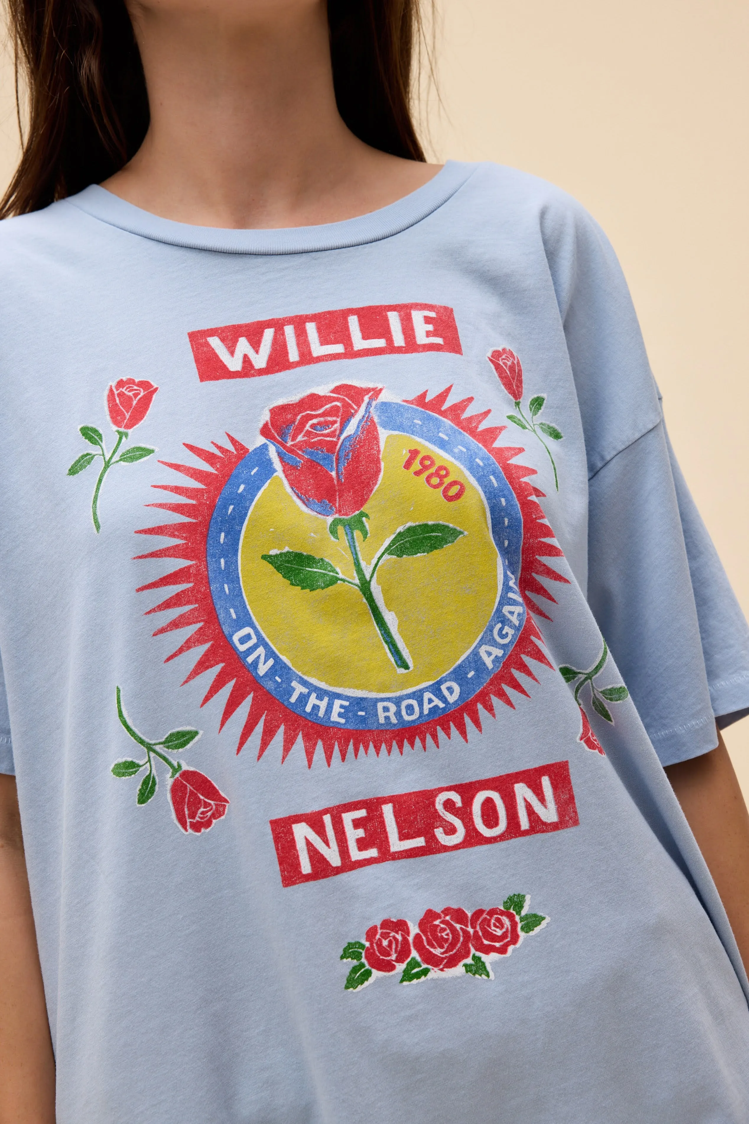 Willie Nelson Rose Label Merch Tee sold by Daydreamer product image thumbnail 2