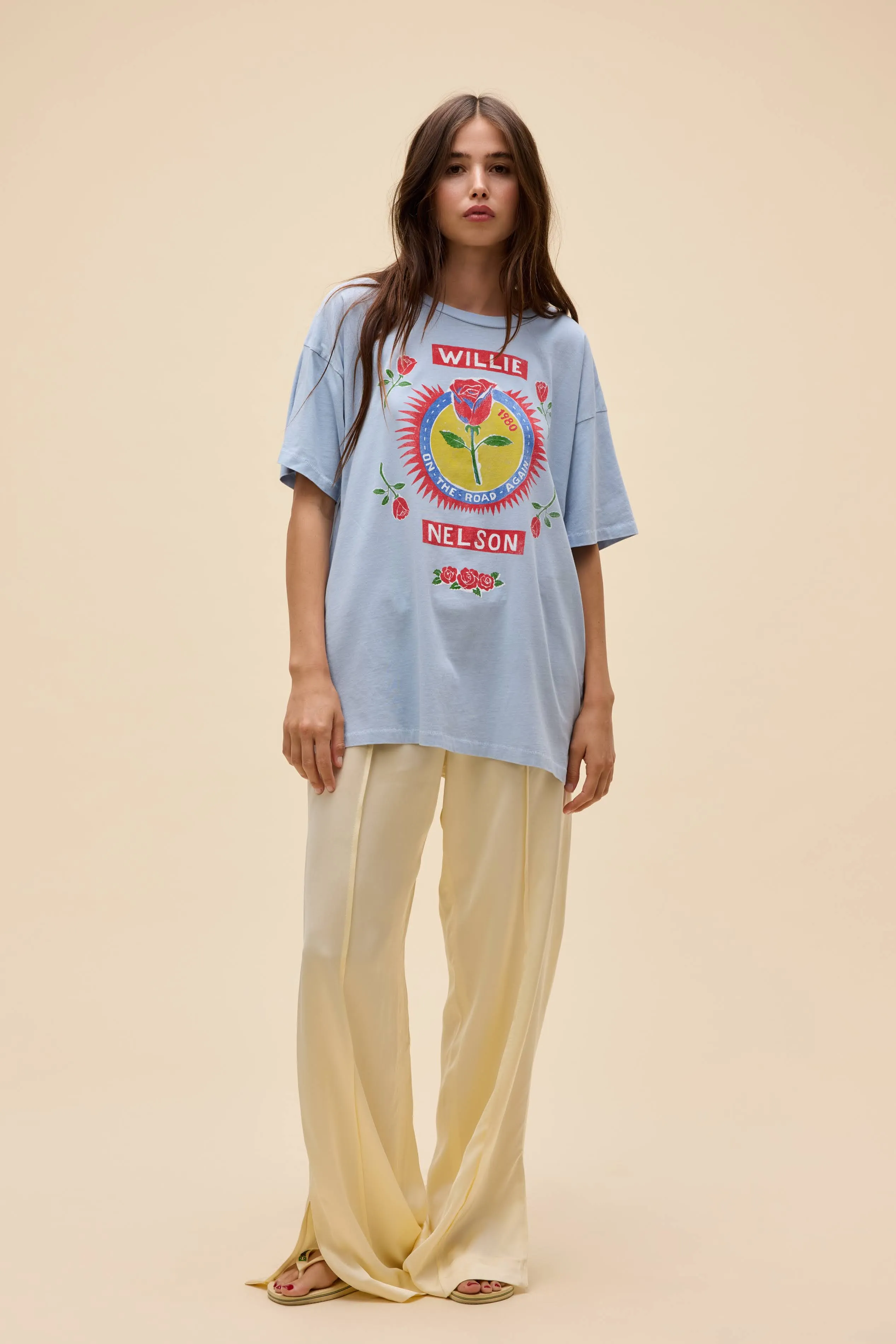 Willie Nelson Rose Label Merch Tee sold by Daydreamer product image thumbnail 3
