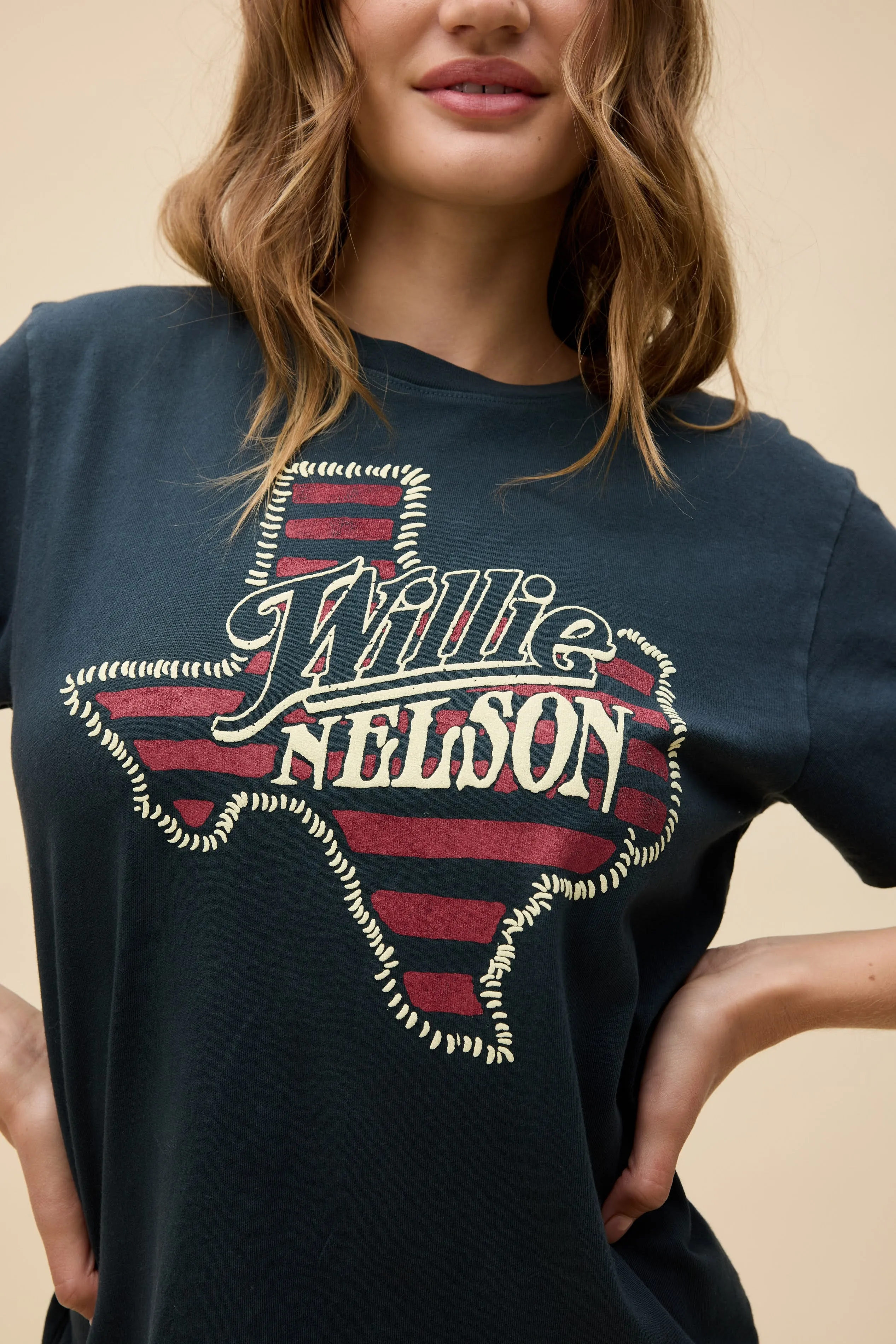 Willie Nelson Texas Stripes Tour Tee sold by Daydreamer product image thumbnail 2