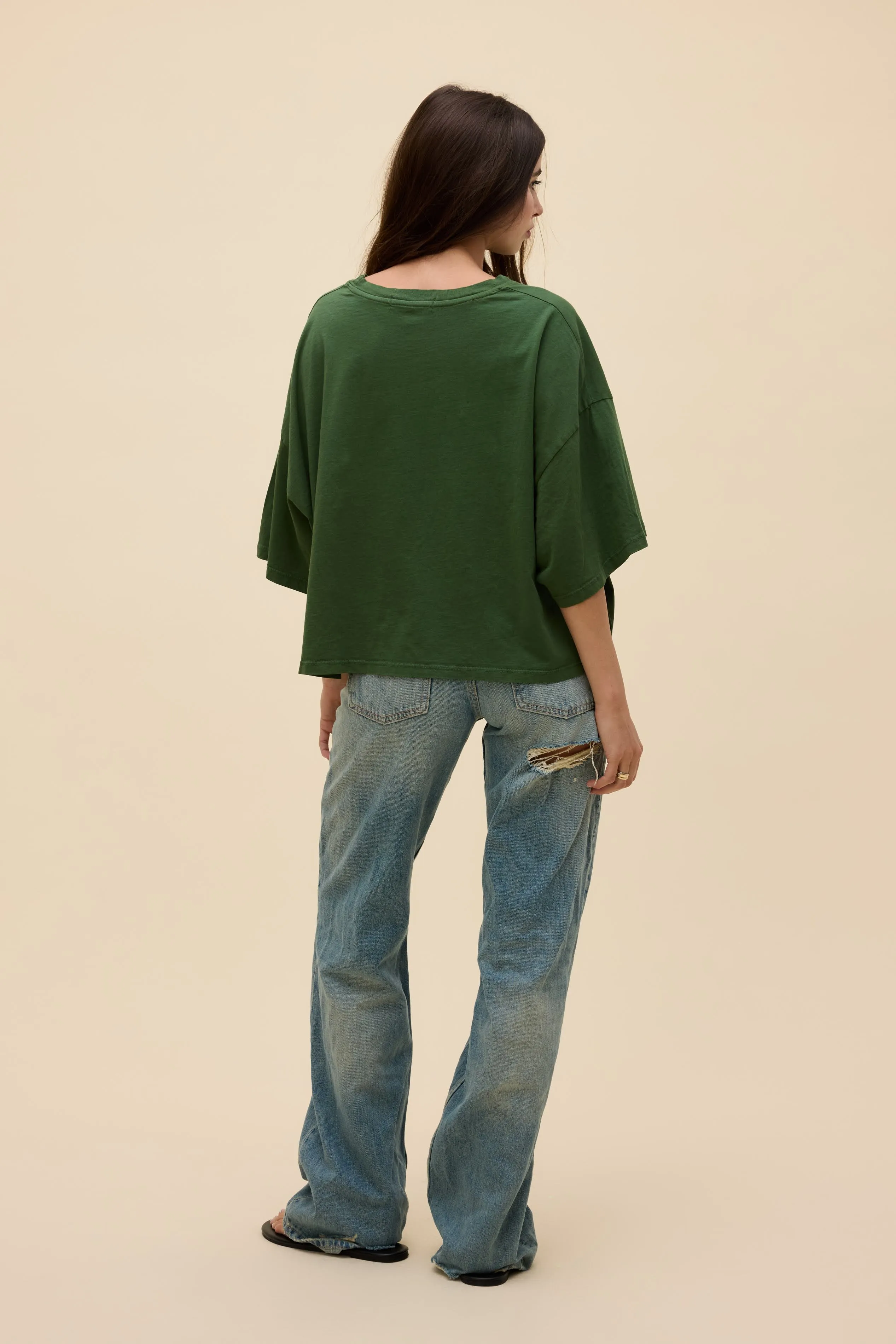 Solid Cropped OS Tee sold by Daydreamer product image thumbnail 3