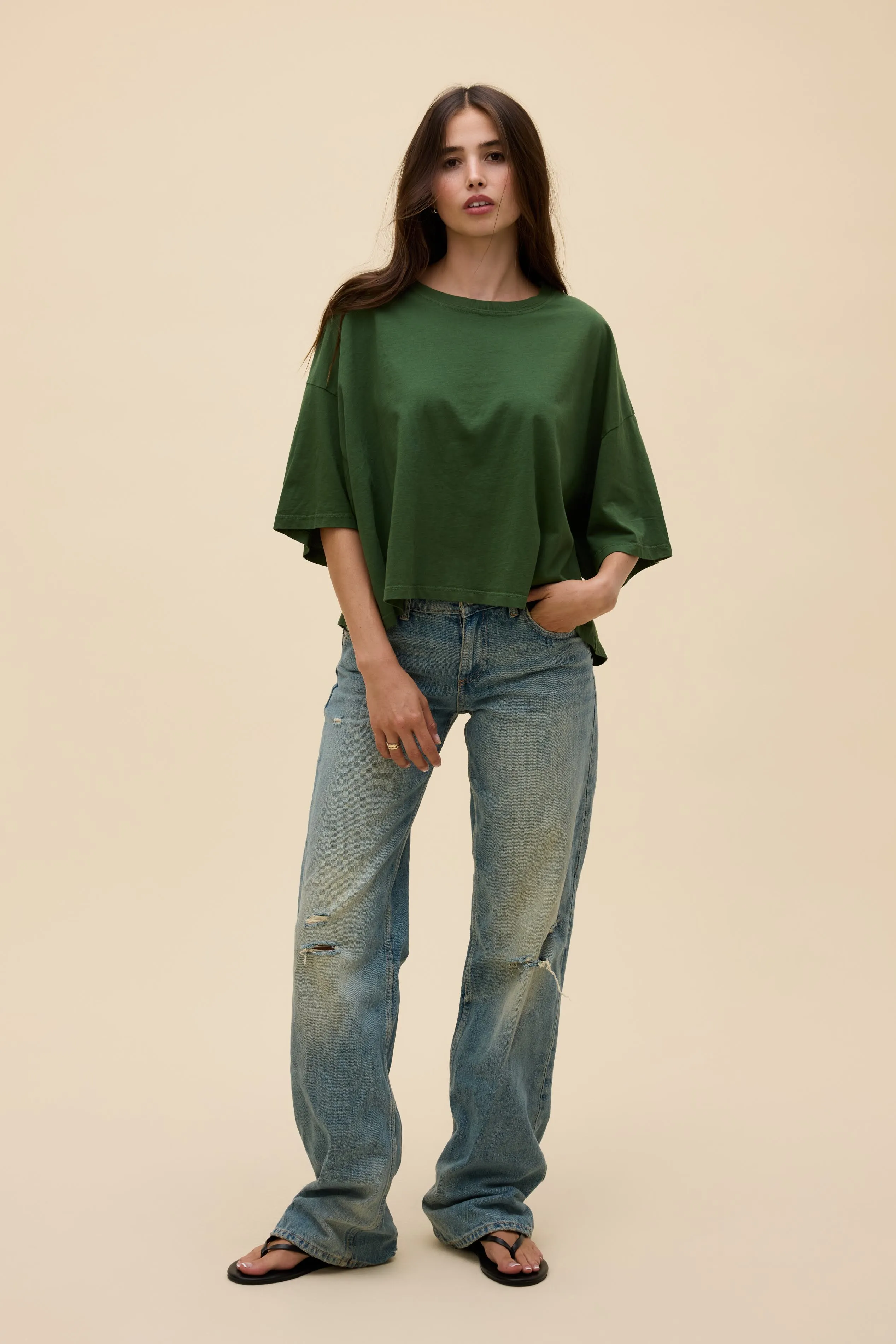 Solid Cropped OS Tee sold by Daydreamer product image thumbnail 2