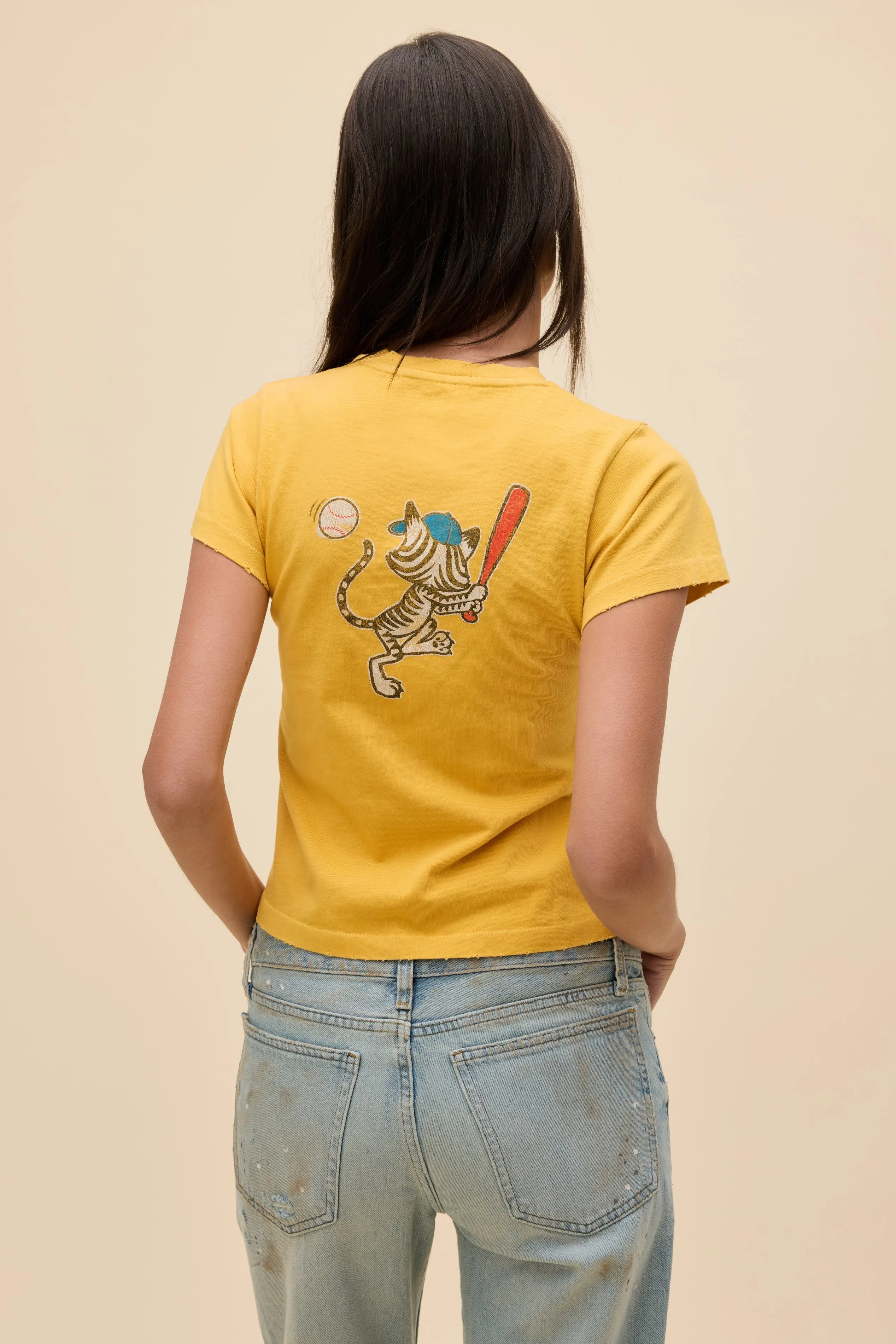 Batter Up Kitty Vintage Tee sold by Daydreamer product image thumbnail 2