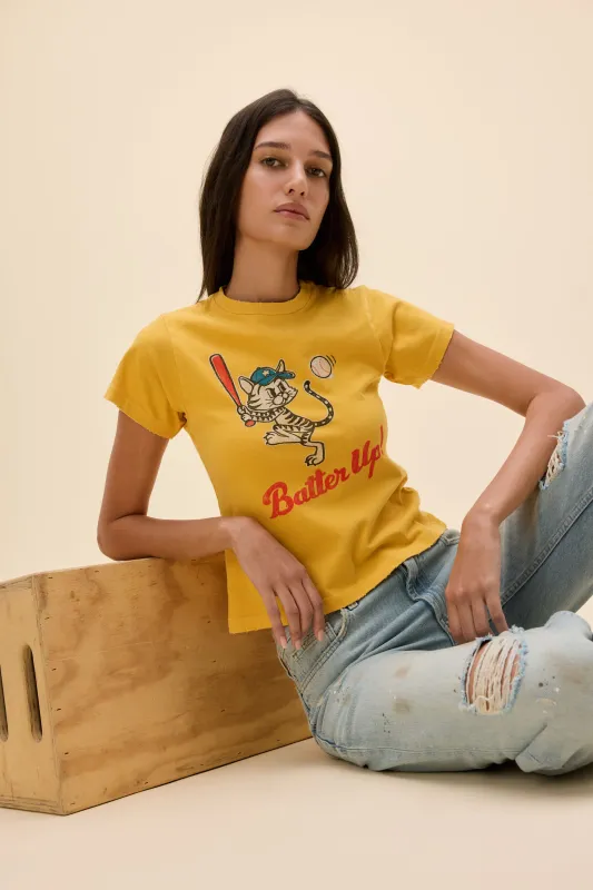 Batter Up Kitty Vintage Tee made by Daydreamer