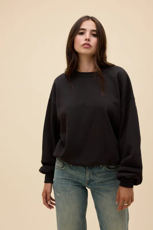 Solid Oversized Crew Sweatshirt made by Daydreamer