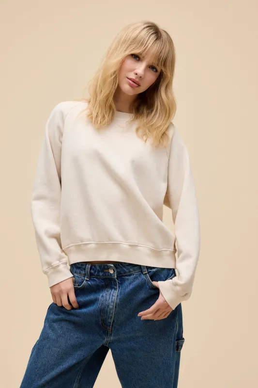 Solid Shrunken Raglan Sweatshirt made by Daydreamer