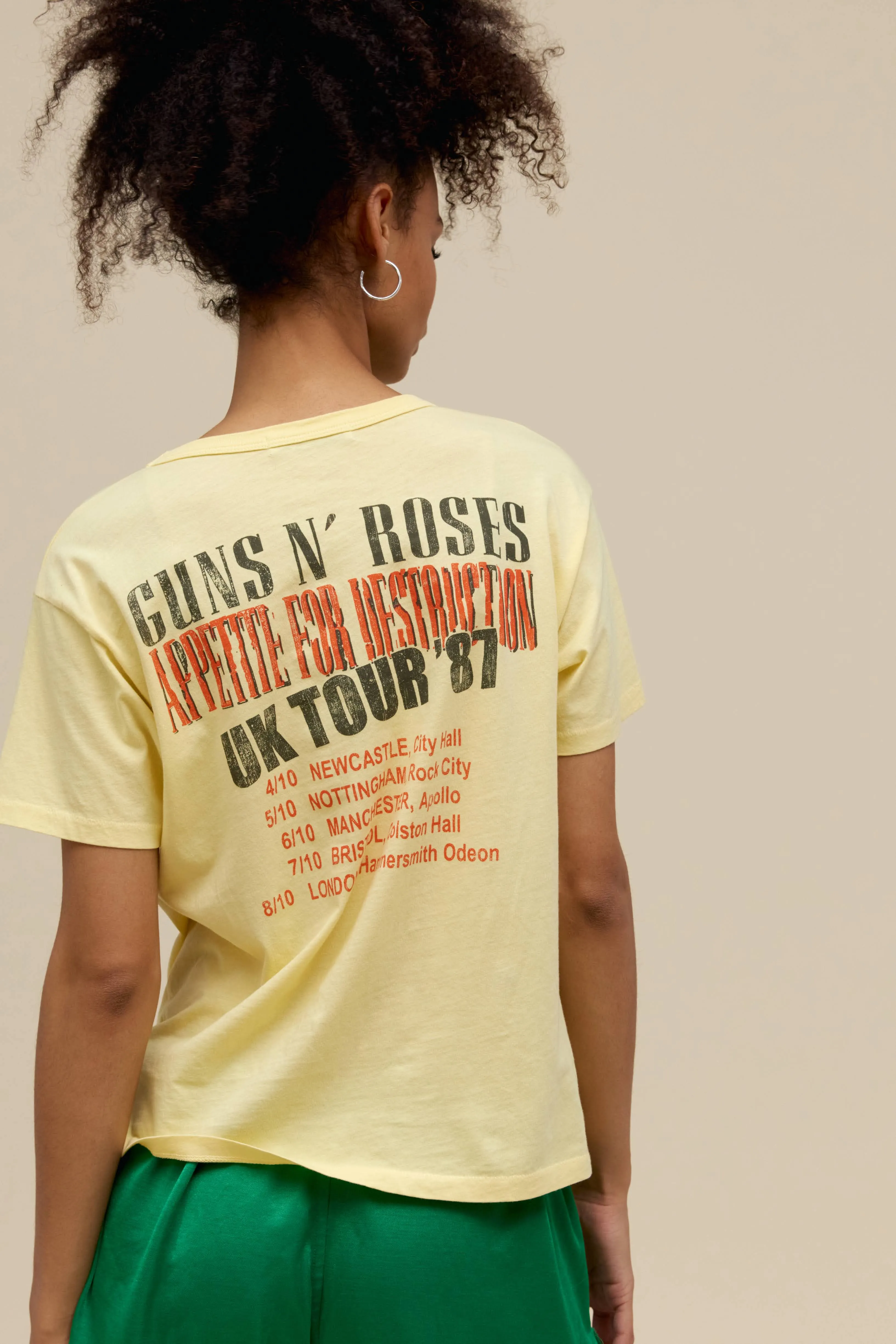 Guns N' Roses Tour '87 Ringer Tee sold by Daydreamer product image thumbnail 2