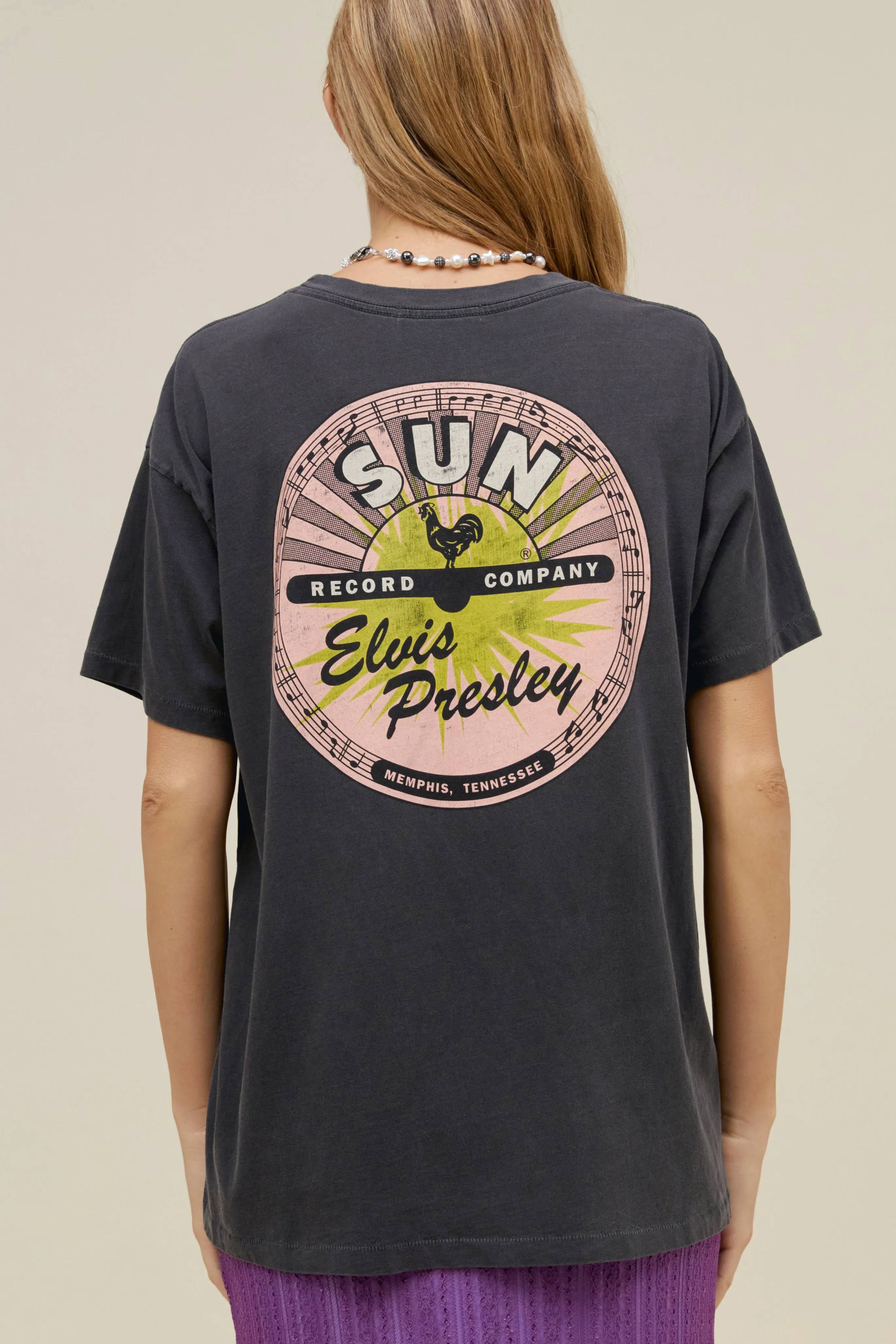 Sun Records X Elvis Broke The Rules Merch Tee sold by Daydreamer product image thumbnail 2