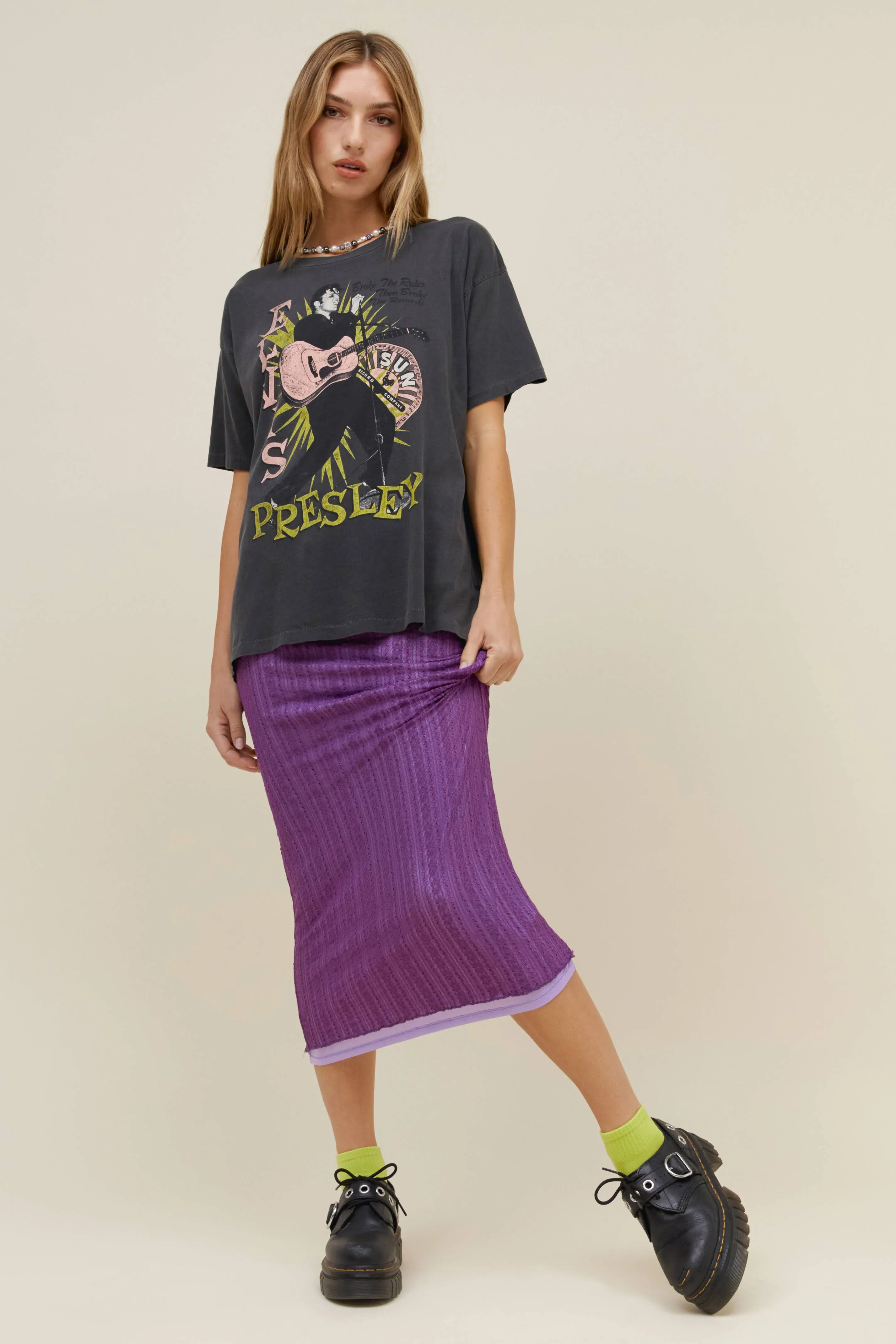 Sun Records X Elvis Broke The Rules Merch Tee sold by Daydreamer product image thumbnail 4