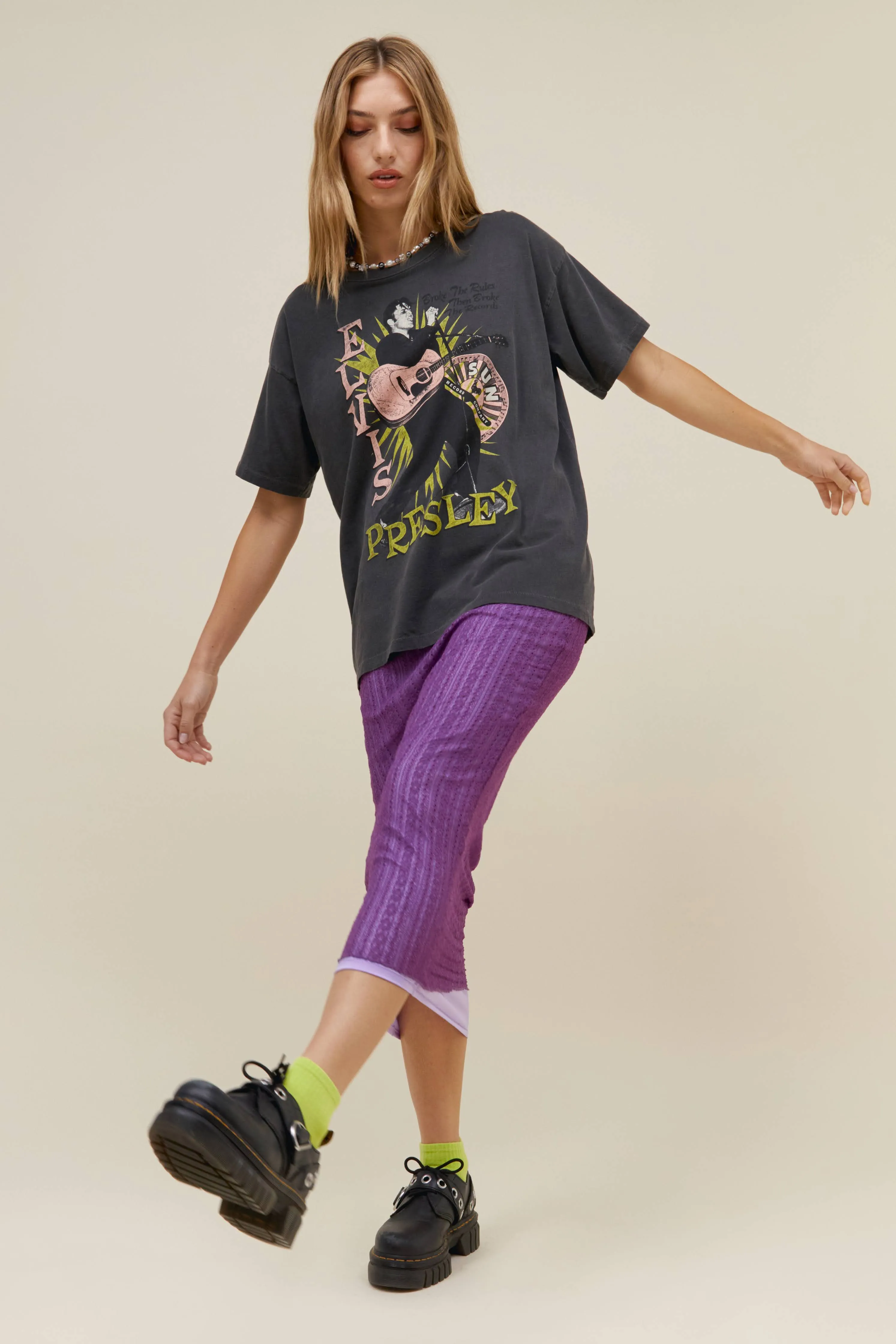 Sun Records X Elvis Broke The Rules Merch Tee sold by Daydreamer product image thumbnail 3