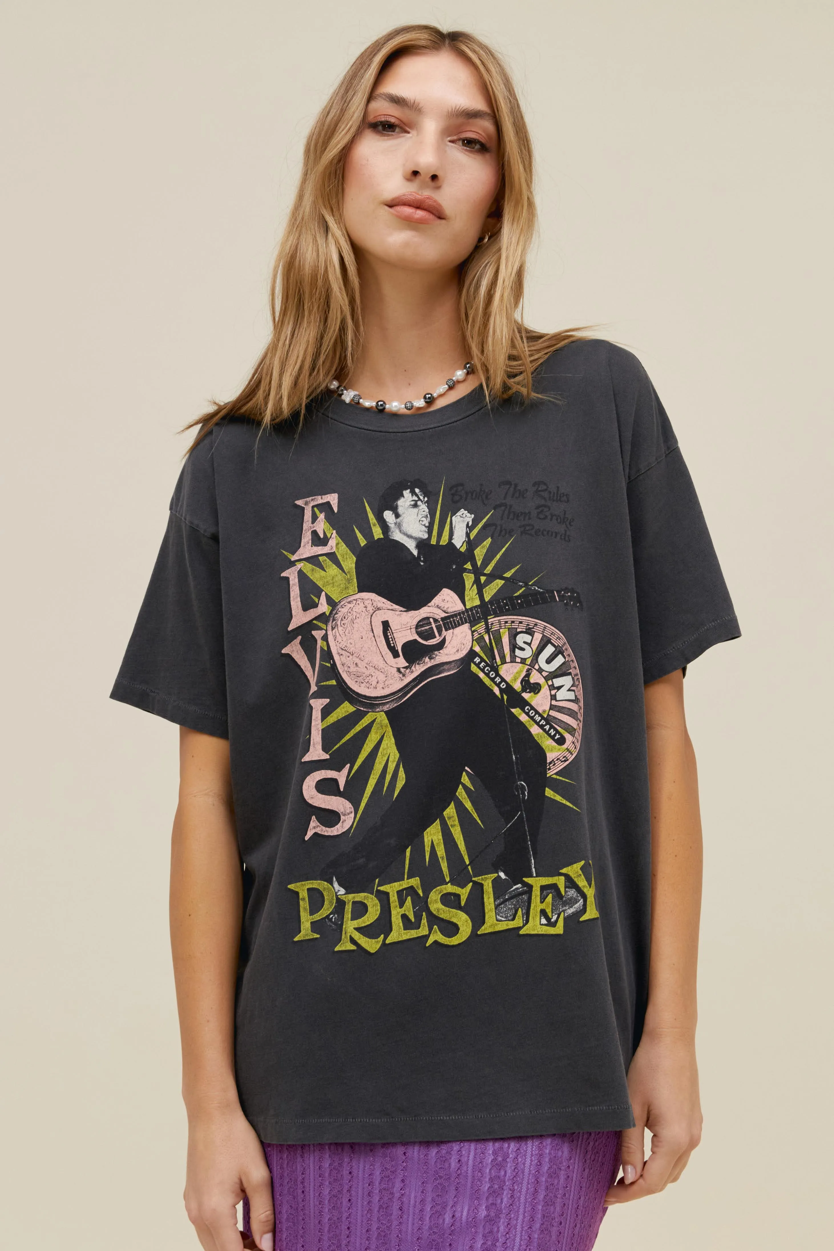 Sun Records X Elvis Broke The Rules Merch Tee sold by Daydreamer