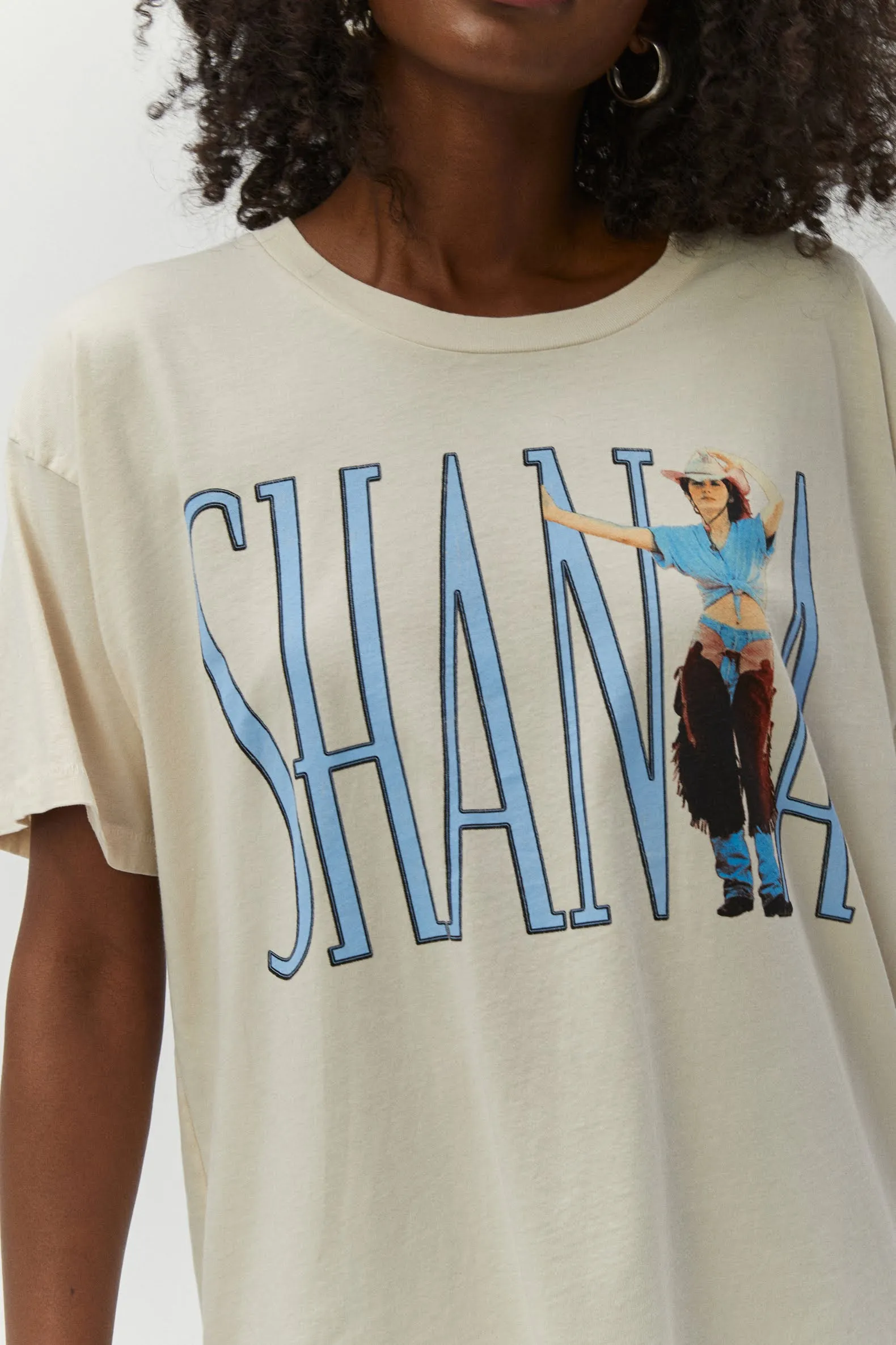 Shania Boots Been Under Merch Tee in Dirty White sold by Daydreamer product image thumbnail 3