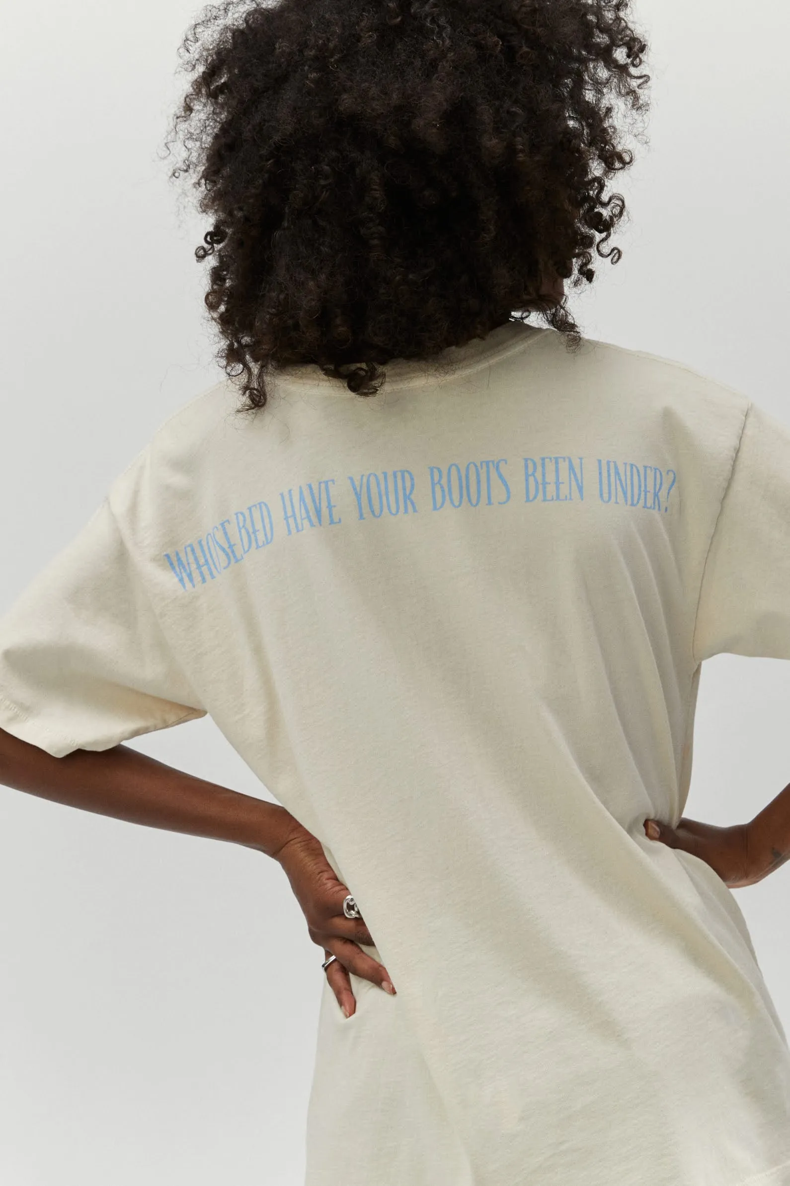 Shania Boots Been Under Merch Tee in Dirty White sold by Daydreamer product image thumbnail 2