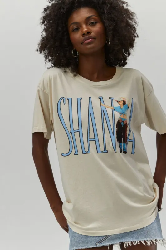Shania Boots Been Under Merch Tee in Dirty White sold by Daydreamer