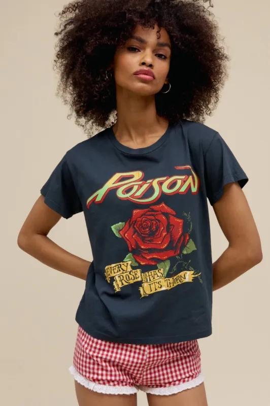 Poison Every Rose Has Its Thorn Solo Tee sold by Daydreamer