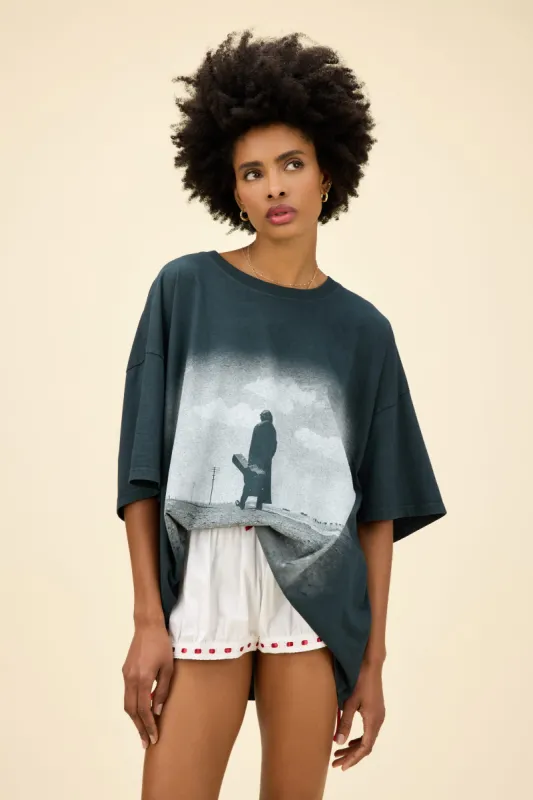 Johnny Cash Silhouette OS Tee sold by Daydreamer
