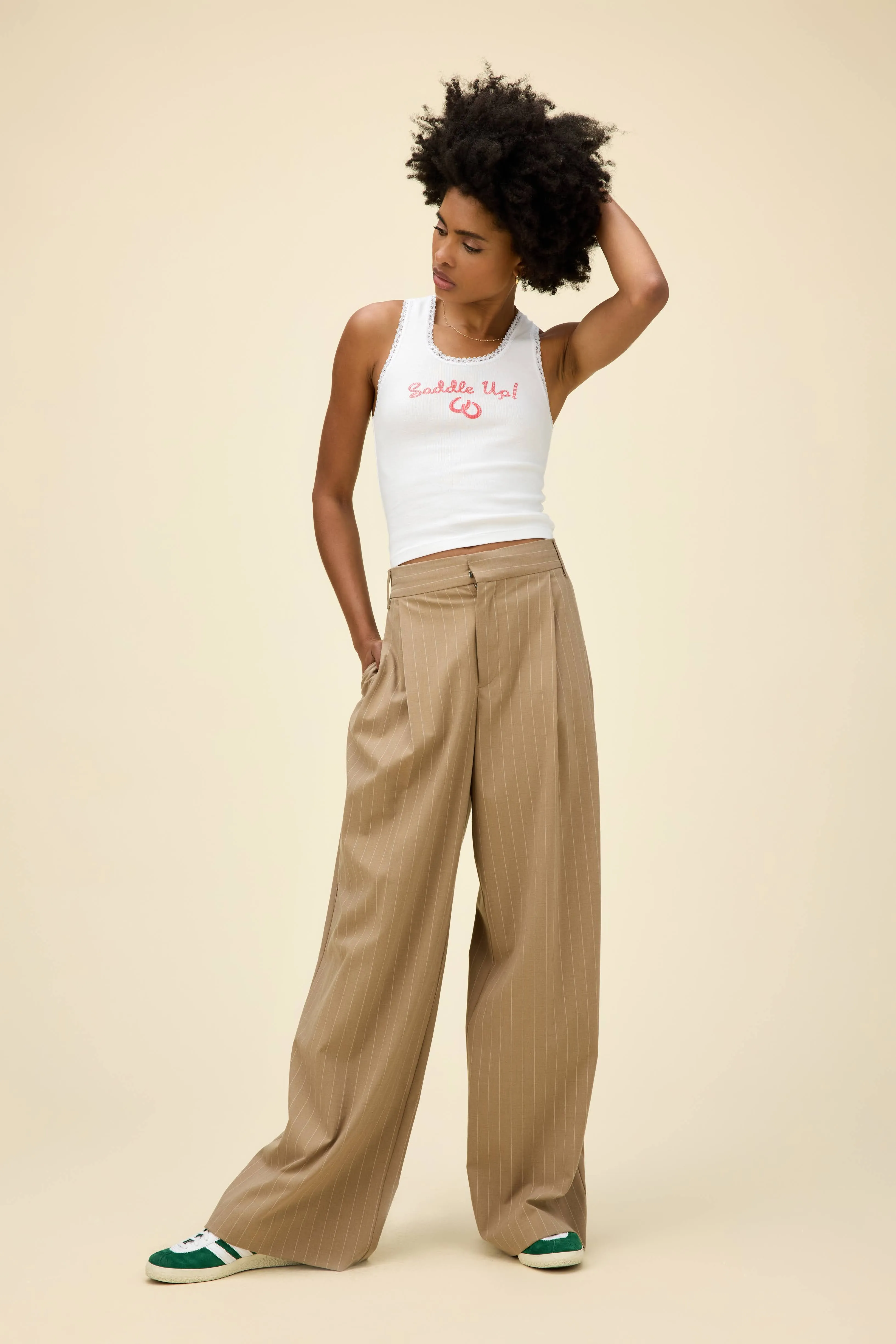 Saddle Up Lace Trim Tank sold by Daydreamer product image thumbnail 3