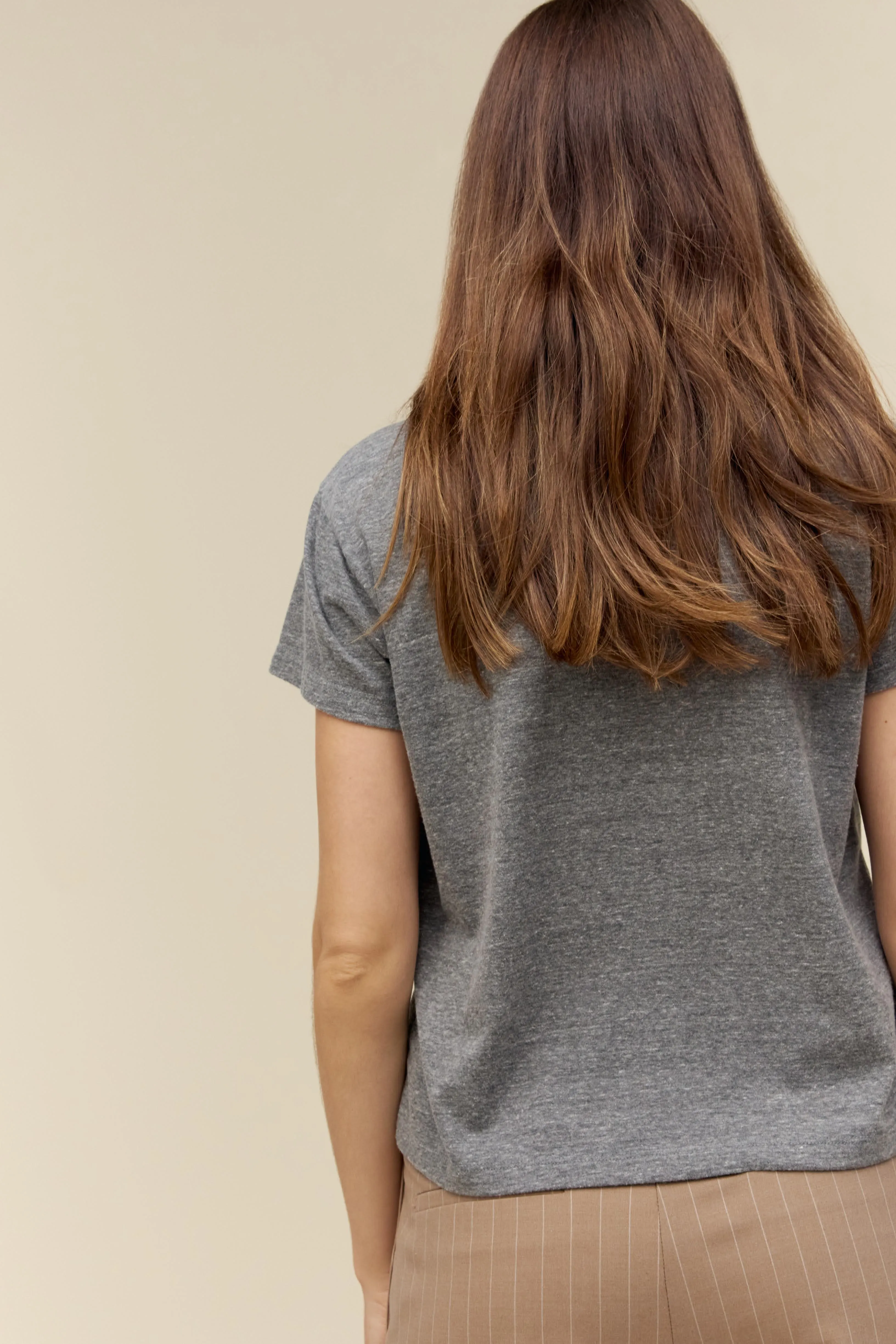 Solid Solo Tee in Heather Grey sold by Daydreamer product image thumbnail 3