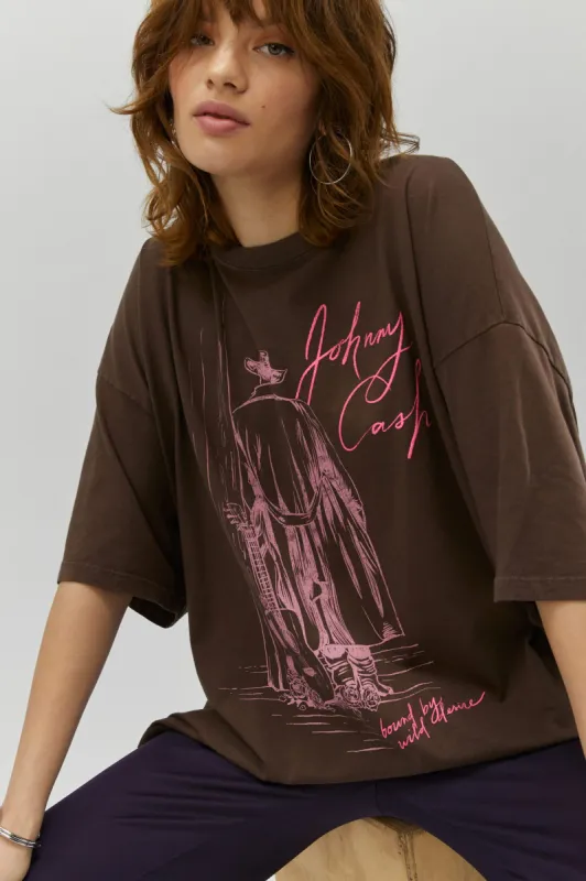 Johnny Cash Wild Desire OS Tee sold by Daydreamer