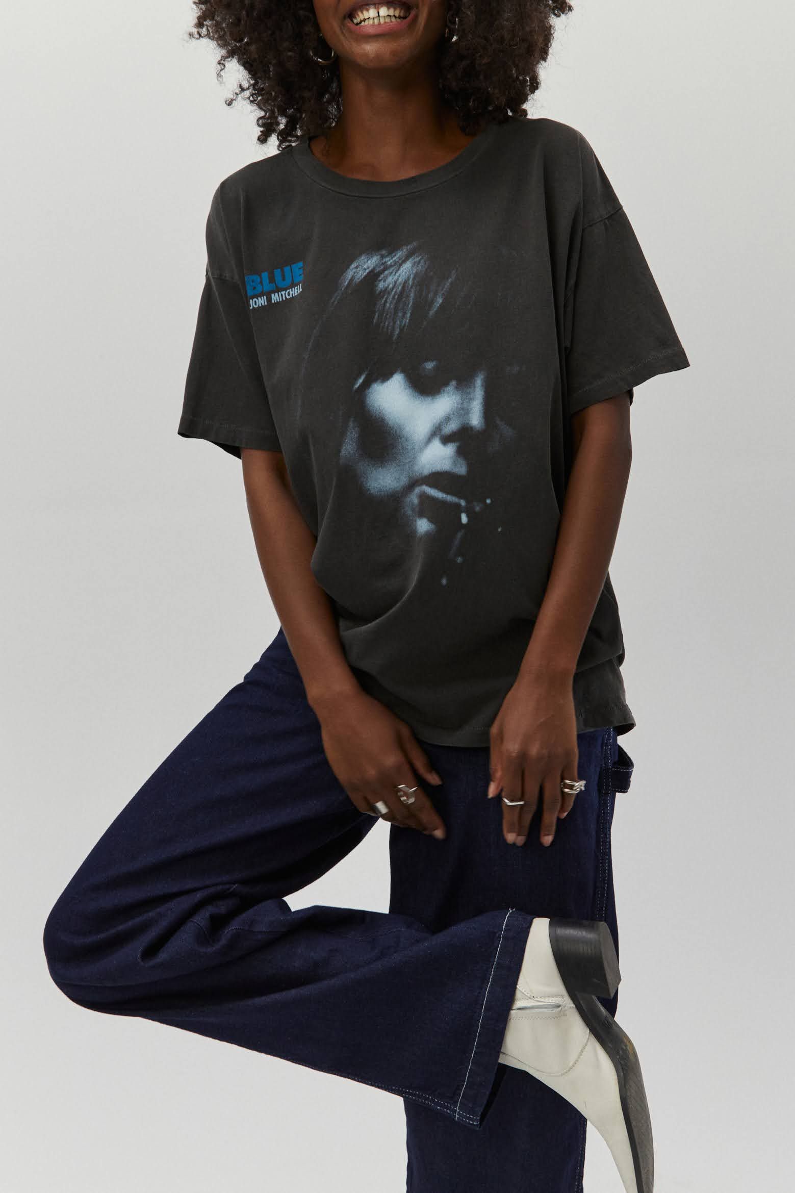 Joni Mitchell Blue Merch Tee sold by Daydreamer product image thumbnail 3