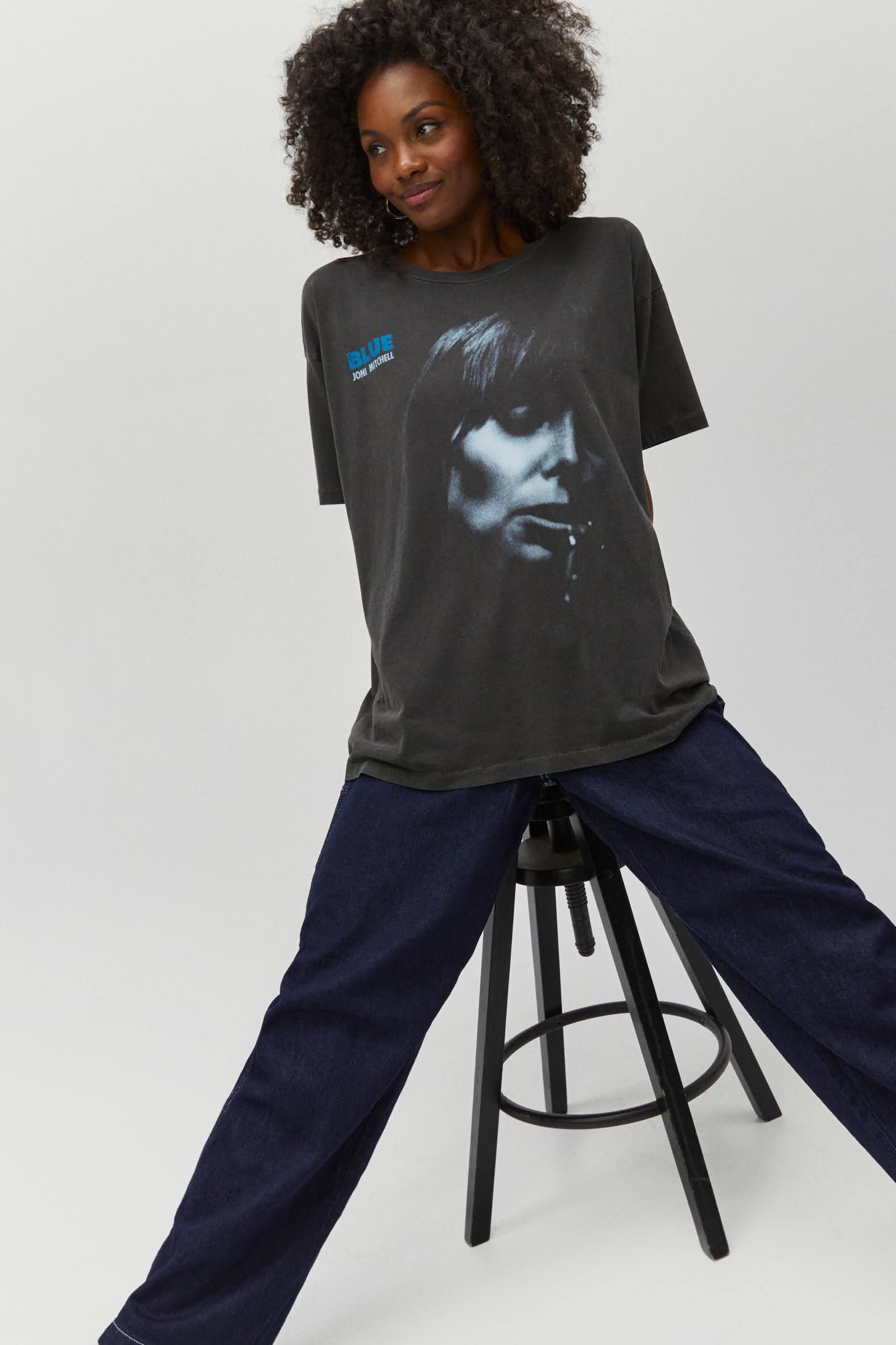 Joni Mitchell Blue Merch Tee sold by Daydreamer